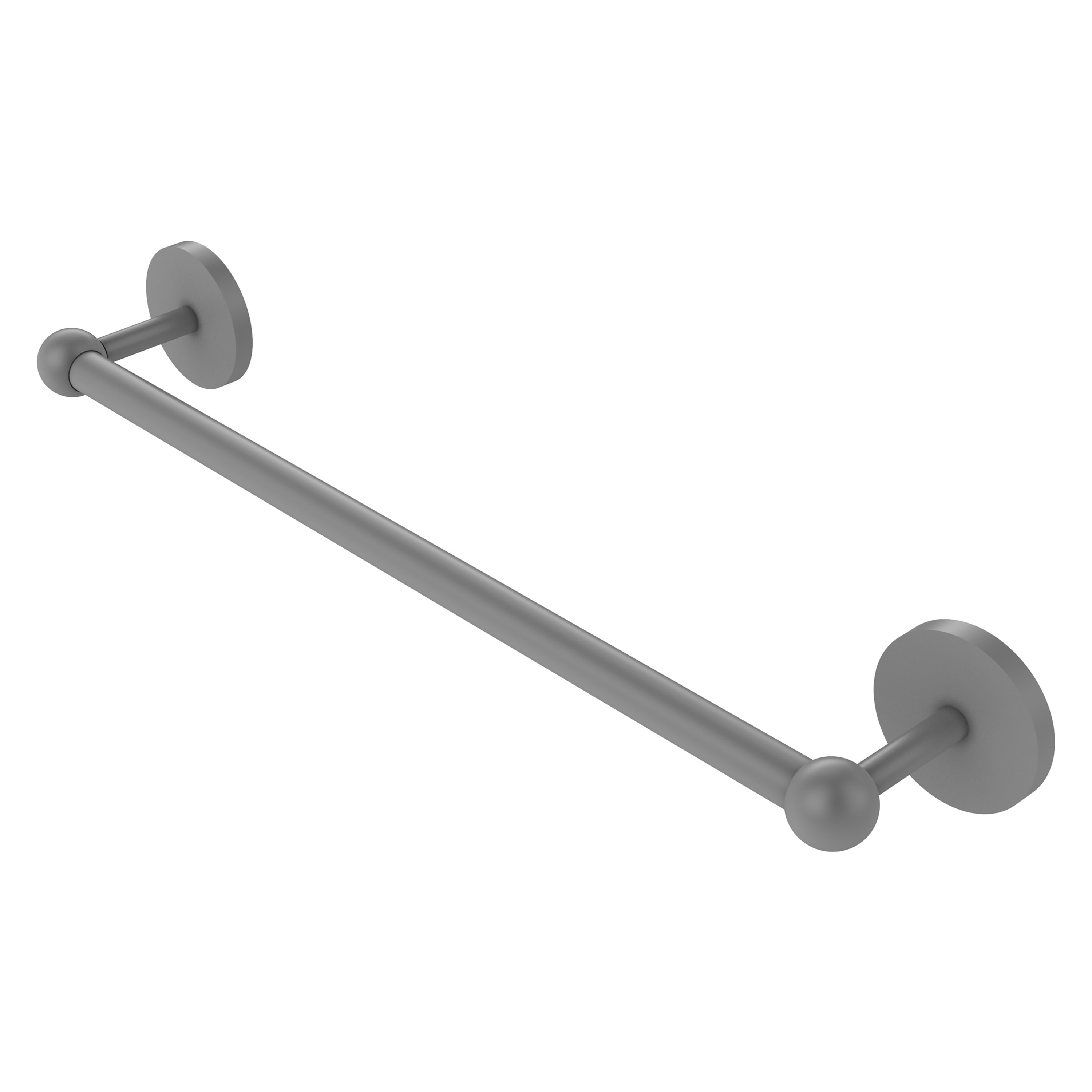 Allied Brass P1041/24-GYM Prestige Skyline 24-in Matte Gray Wall mount Single Towel Bar