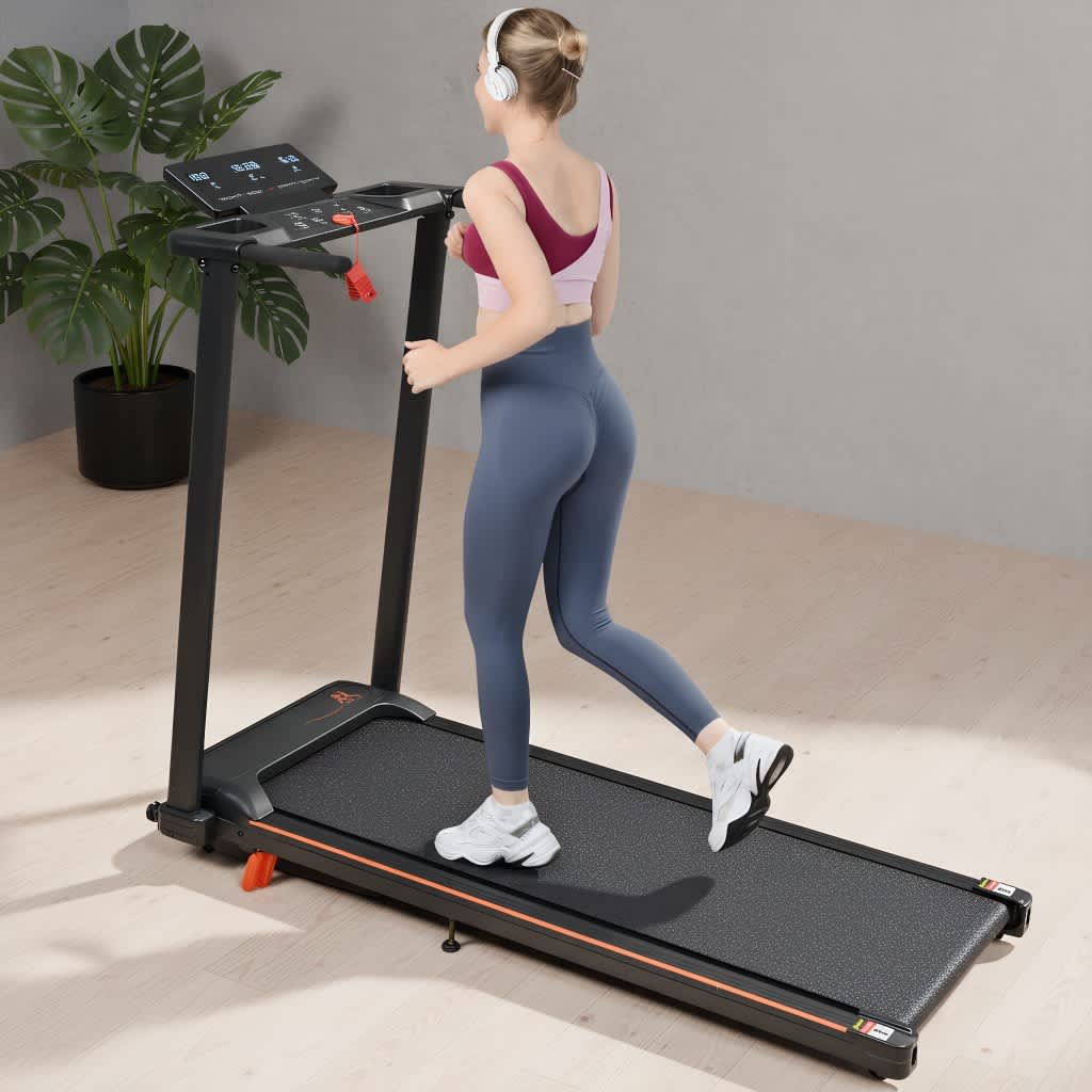 Ama Pear Portable Treadmill with 265 lbs Capacity and Adjustable Support Feet