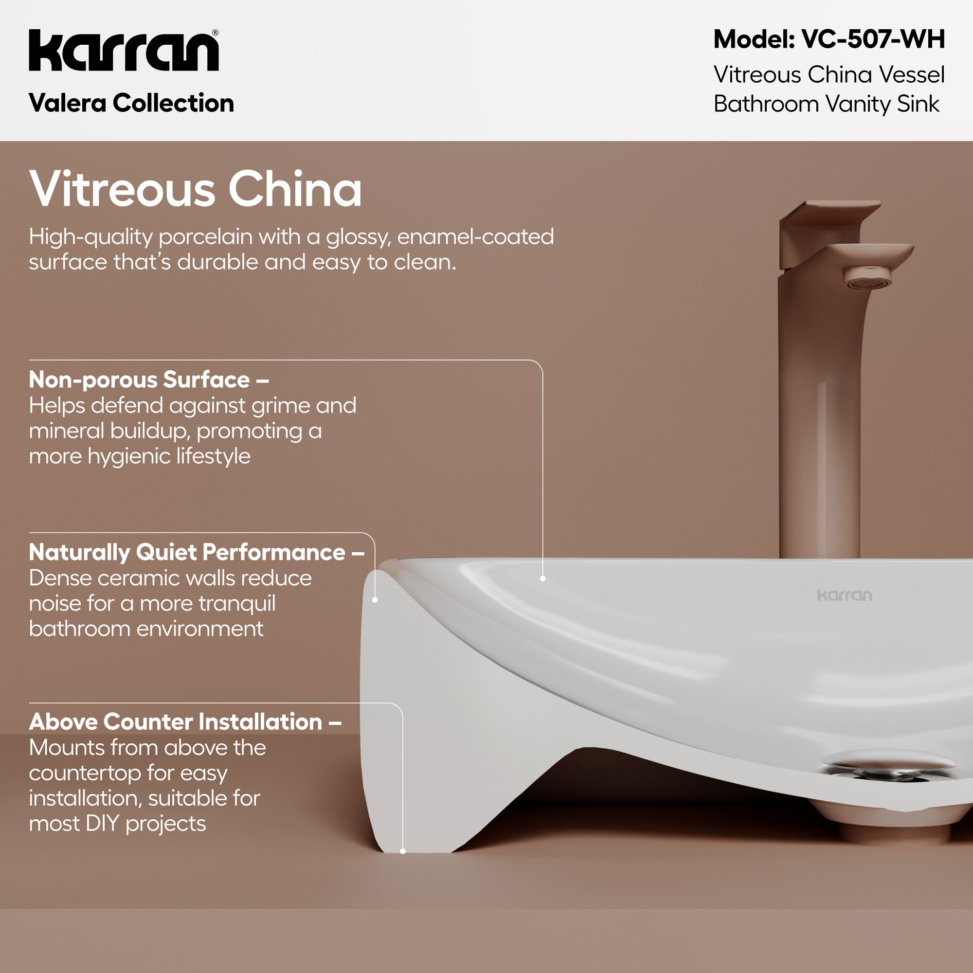 Karran VC-507-WH Bath-Sink - View #4