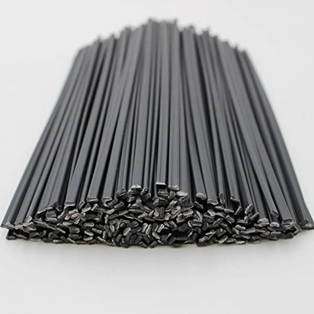 Anqtovp Black Polypropylene Plastic Welding Rods for Car Bumper Repair Hot Air Welder Machine 9.8 Inch Length 5mm Width 2.5mm Height #LAN0820N123