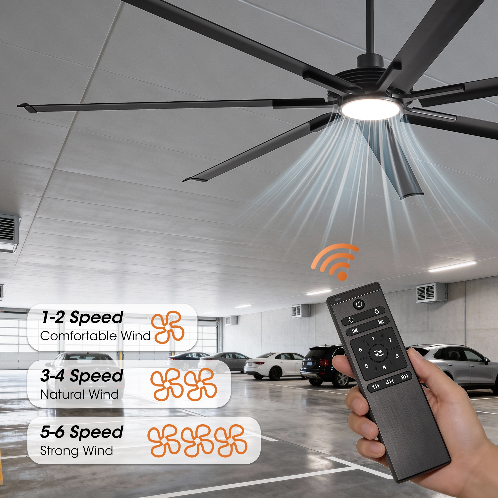 Parrot Uncle F8002BK Ceiling-Fans - View #12