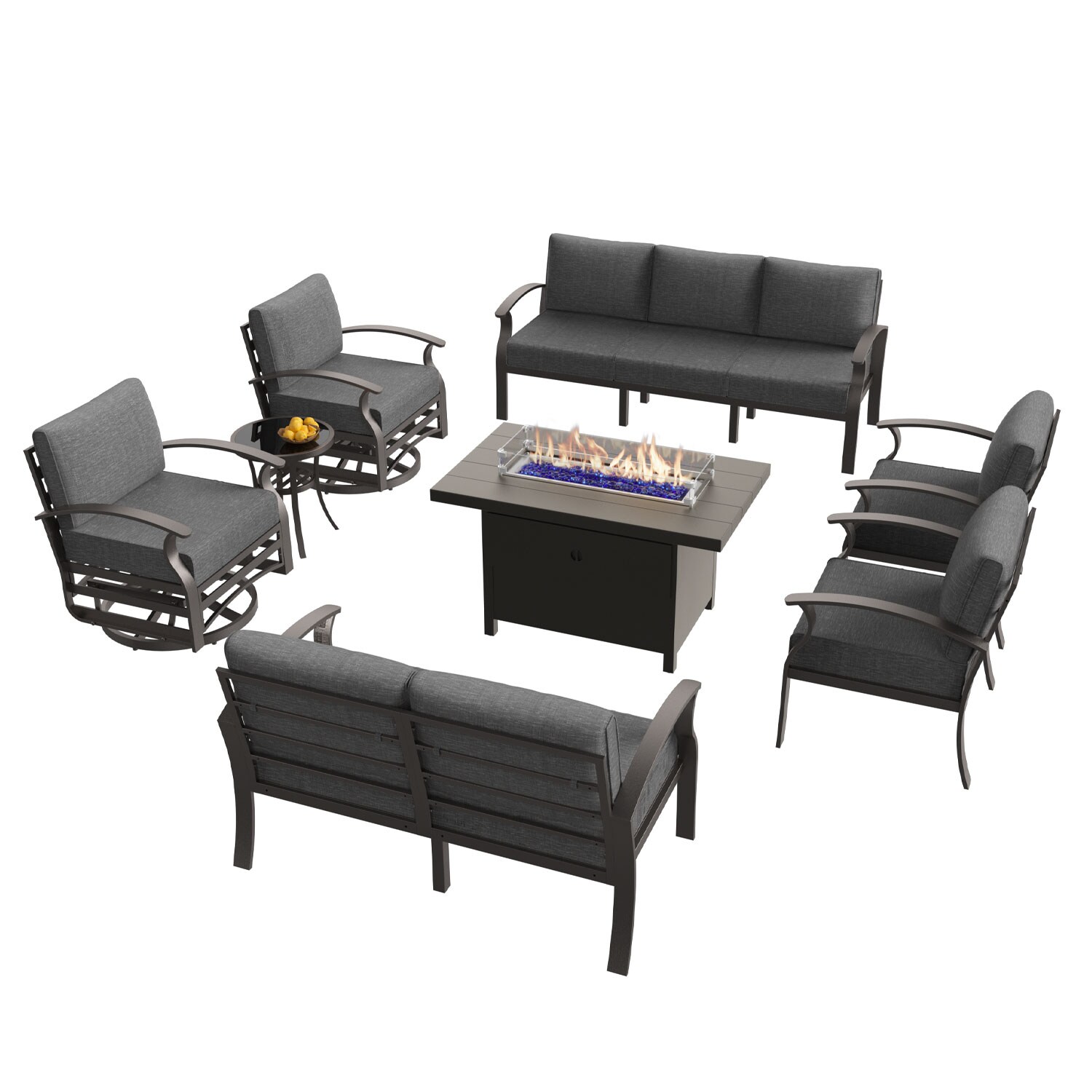 ALAULM LS-A-7S+3SRC-GREY Patio-Conversation-Sets - View #8