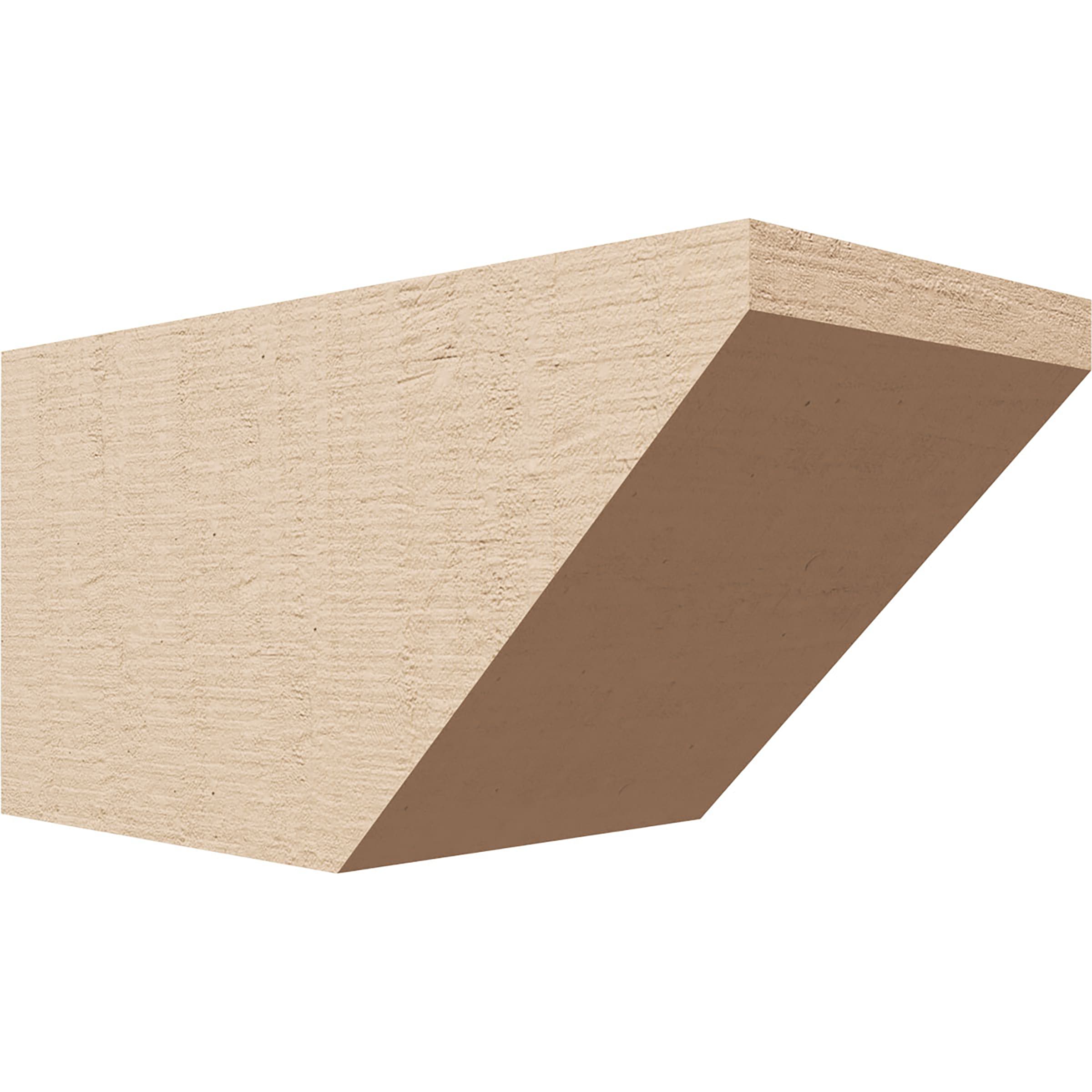 Ekena Millwork RFTU06X06X12CONRCPR Concord Woodgrain 6-in x 6-in x 12-in Brown Urethane Standard bracket