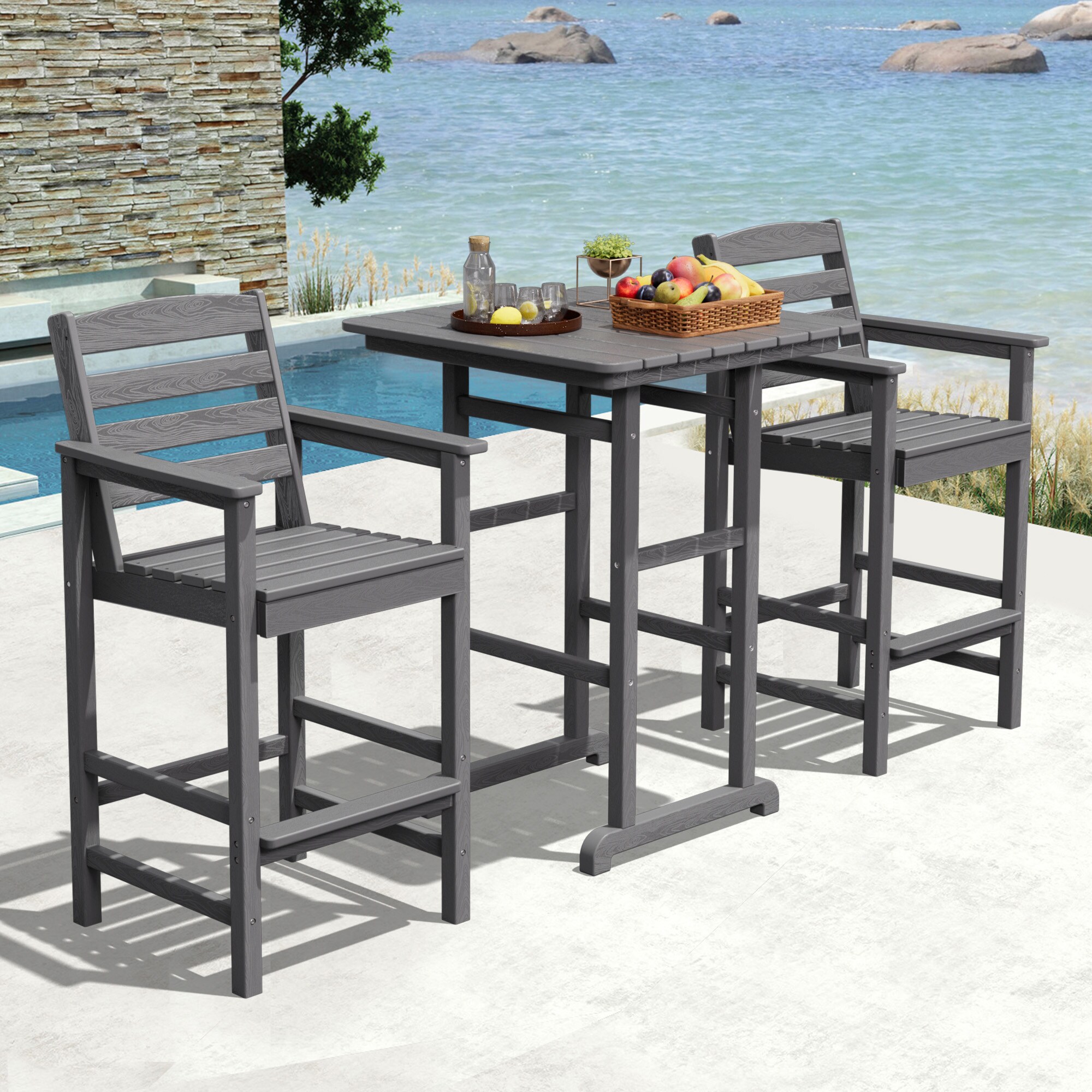 VOUA GBY03-GY Patio-Conversation-Sets - View #7