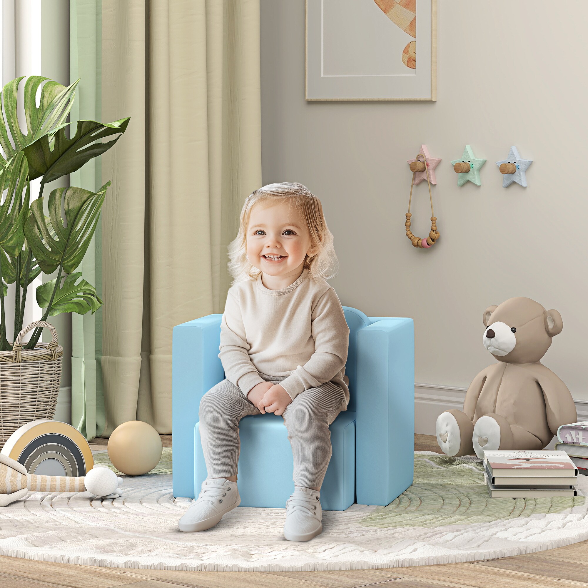 Qaba 310-021V00LB Kids-Chairs - View #2