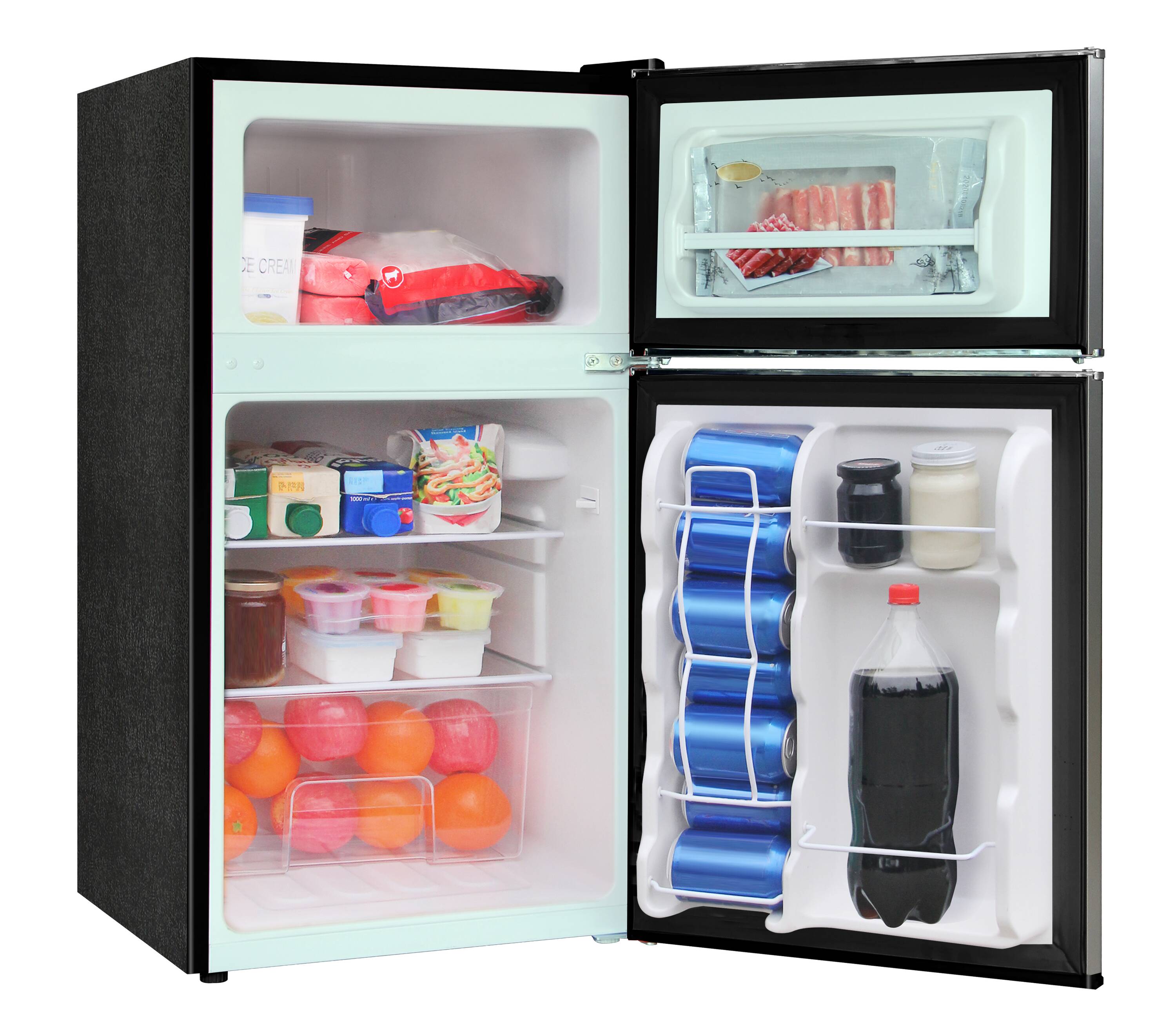 Platinum Compact Stainless Steel Top-Freezer Refrigerator