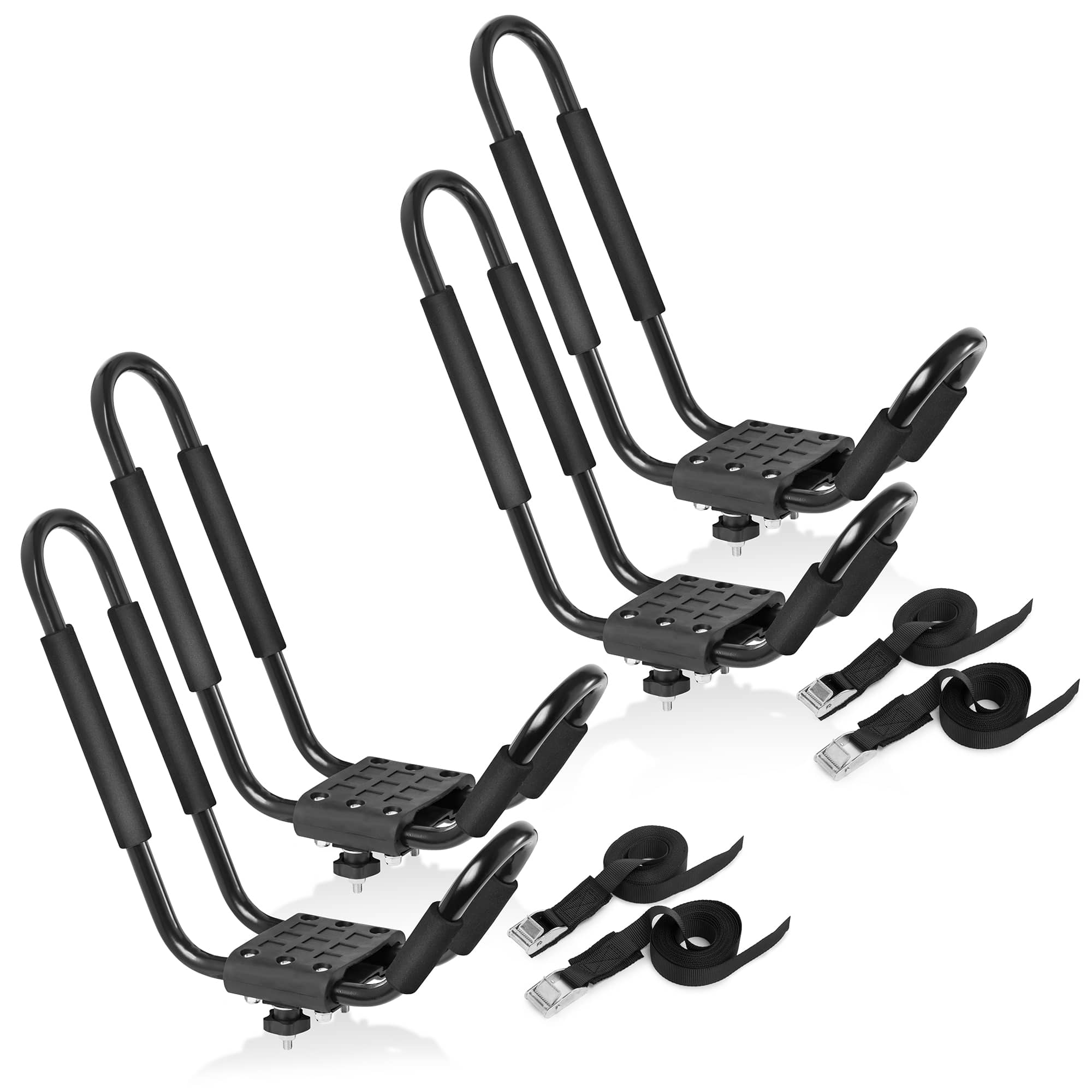 Direct Aftermarket CARGO-KC4 2 Kayak Roof Rack Car SUV Top Mount J-Bar Kayak Holder Set of 4 PCS