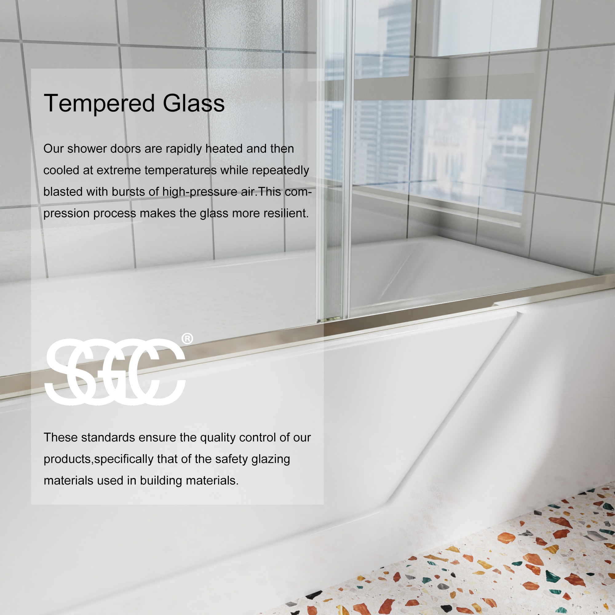 AAZJ JKF-MD04-3036SF1 Bathtub-Doors - View #5