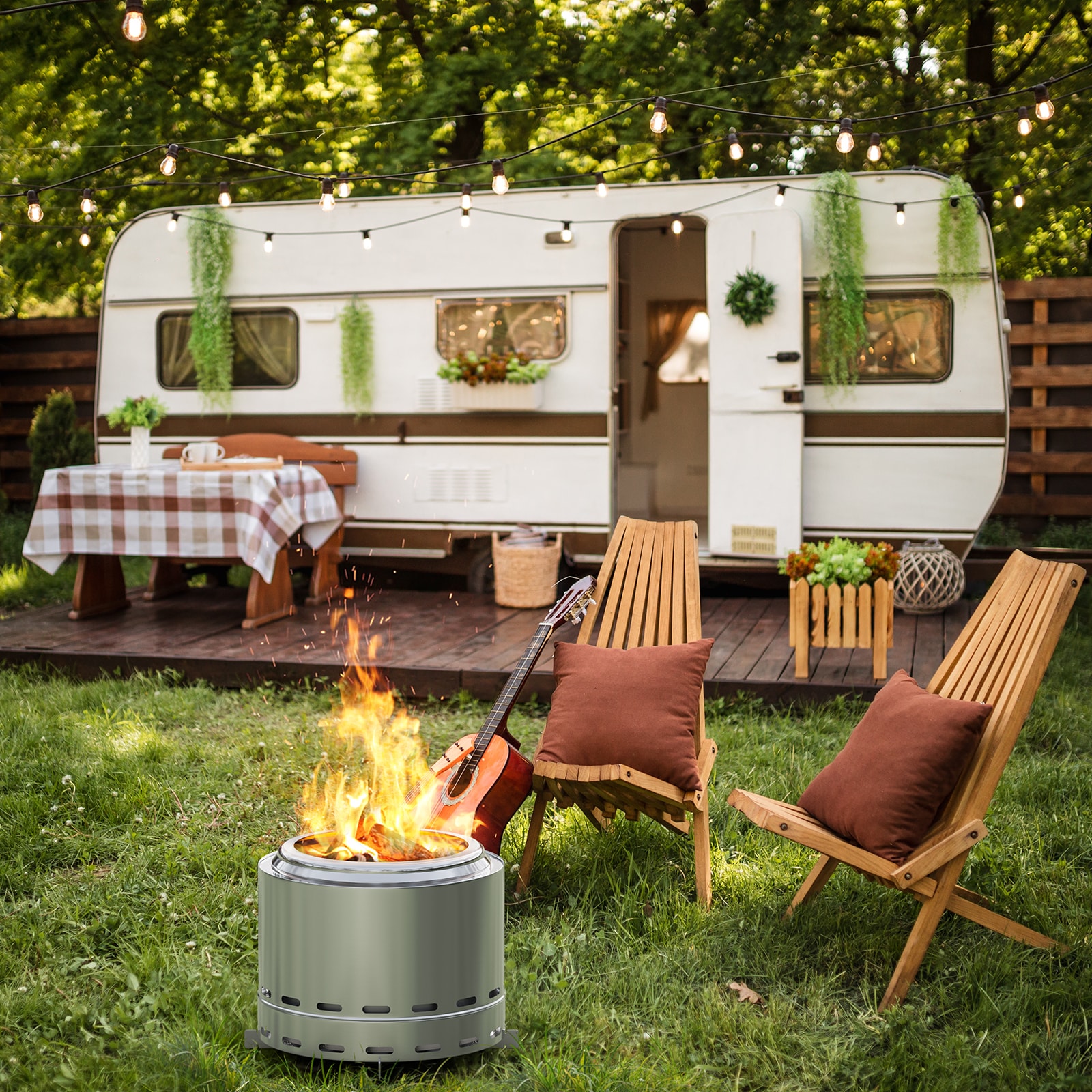 Runesay FRP-47 Outdoor-Woodburning-Firepits - View #2