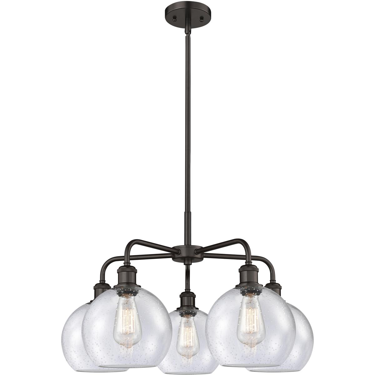 Innovations Lighting - 516-5CR-OB-G124-8 Athens Chandelier Oil Rubbed Bronze