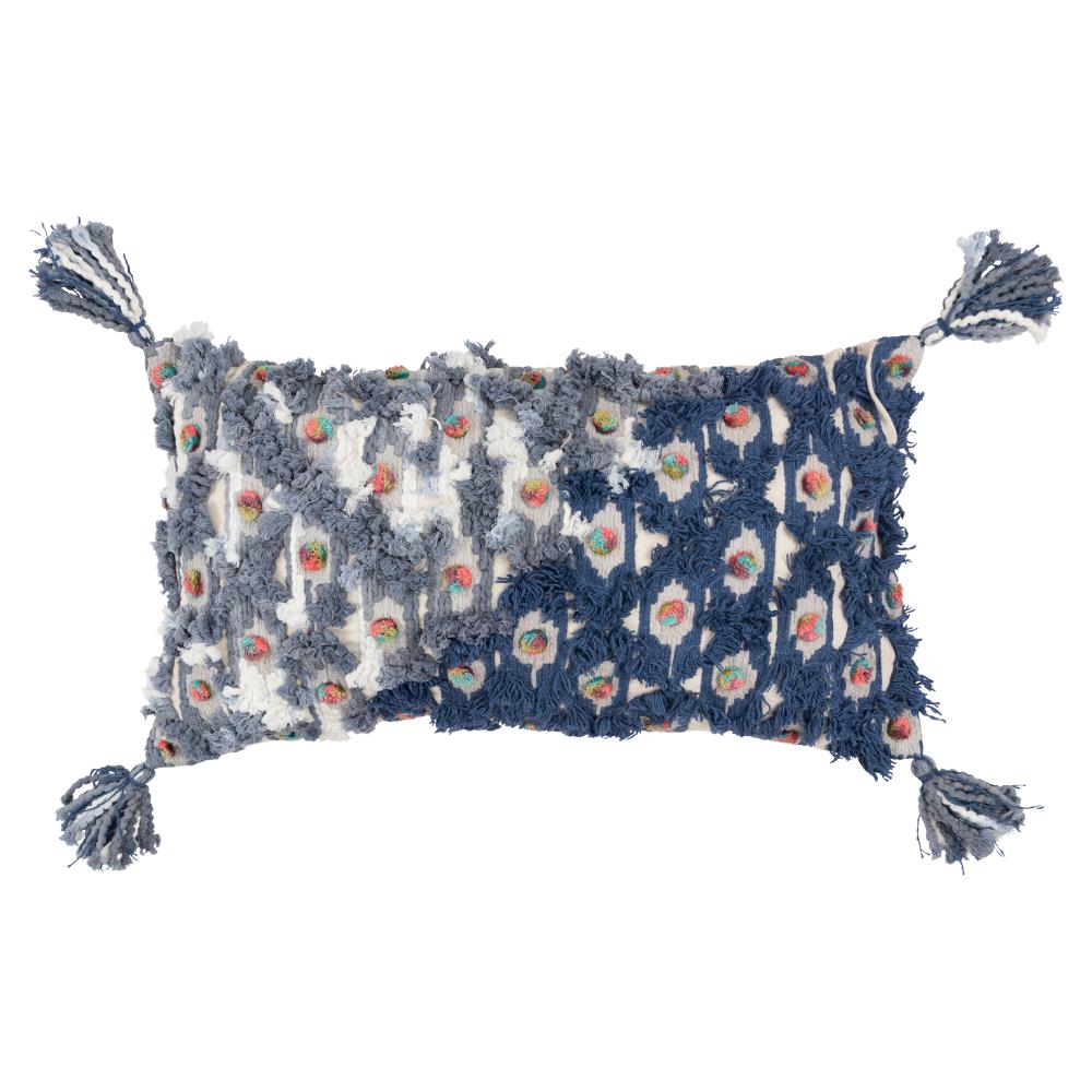 Rizzy Home T16559 Poly filled pillow 14-in x 26-in Multi Indoor Decorative Pillow