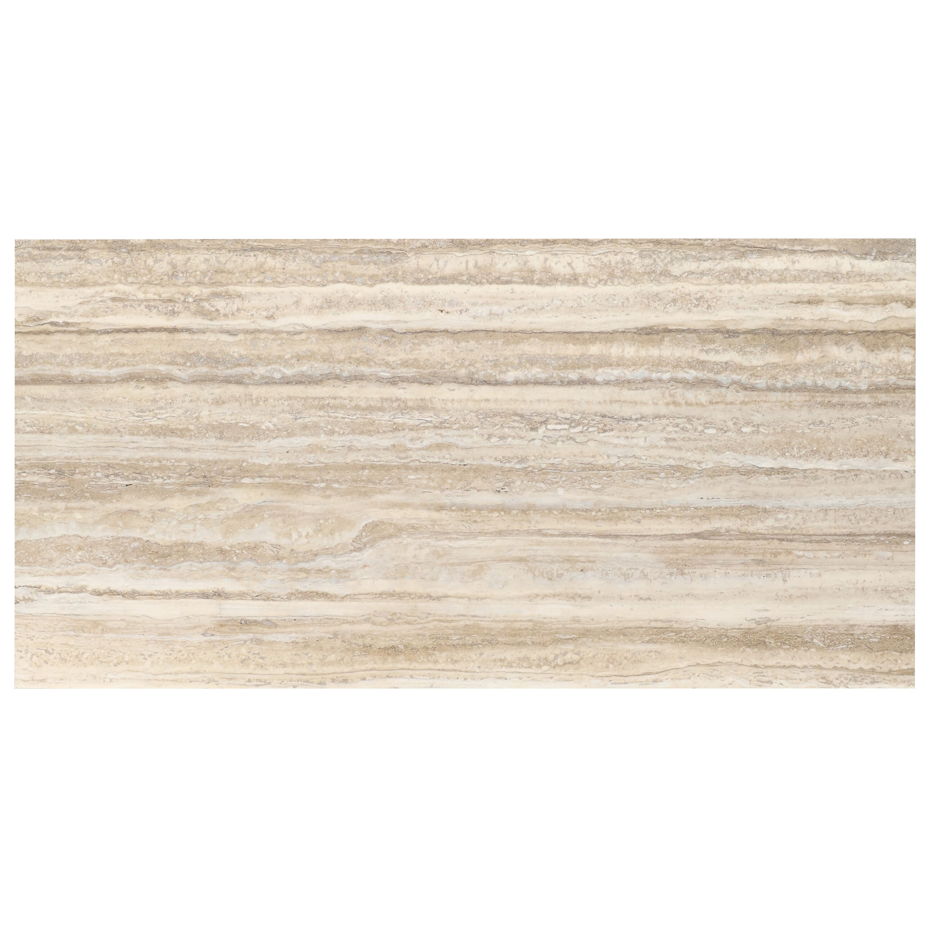 Artmore Tile Sample - Centurio Travertine Hazelnut 8-in x 8-in Satin Porcelain Stone look Floor and Wall Tile #EXT3RD110007