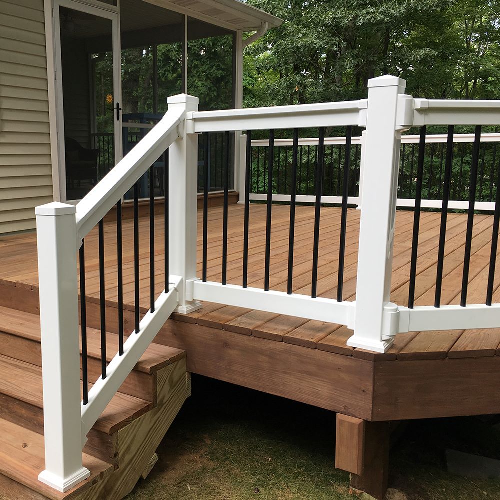 Capital Railing 5-ft x 3-in x 36-in White Vinyl Deck Rail Kit in the ...