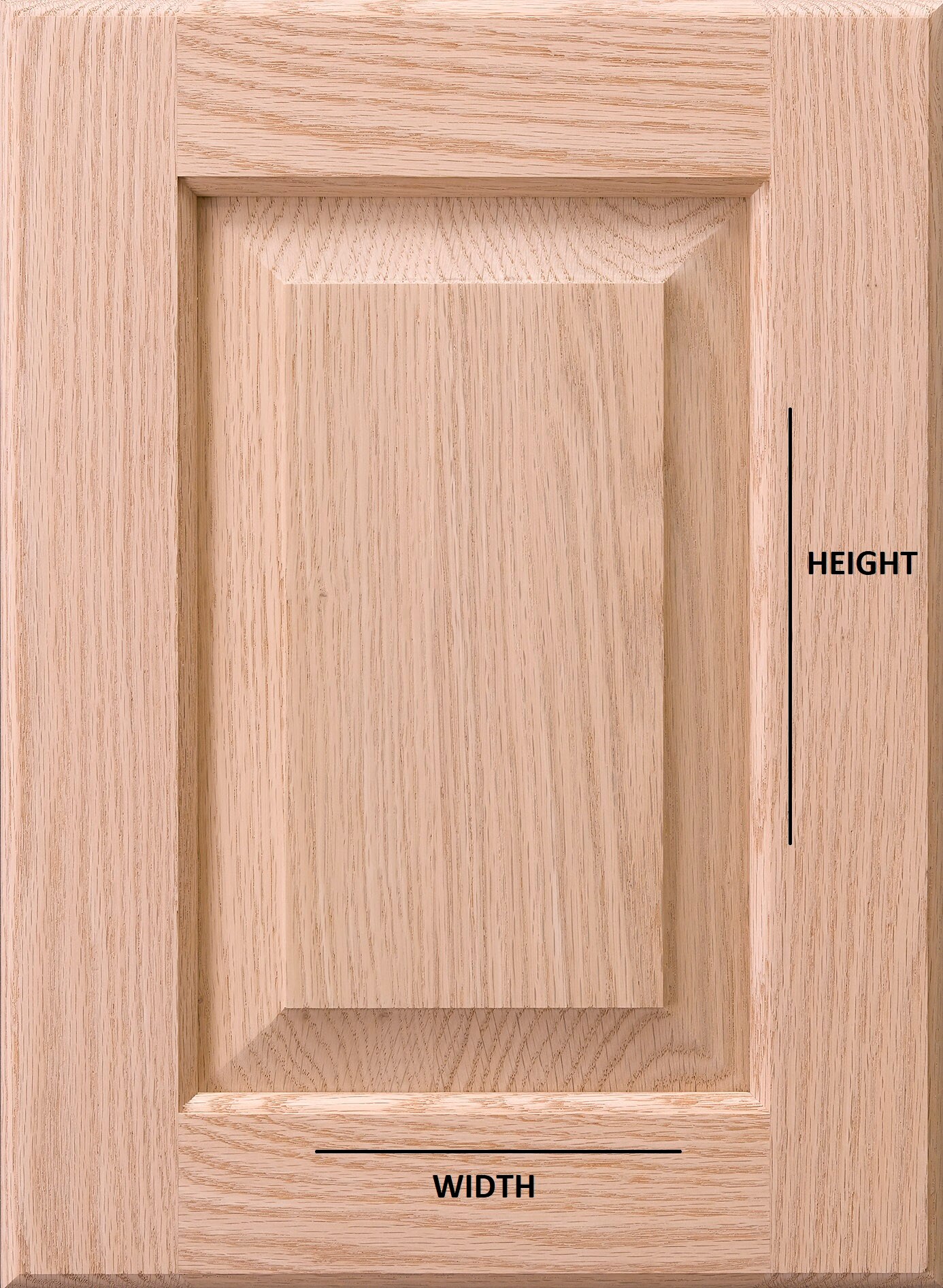 Surfaces 10 In W X 28 H Red Oak Unfinished Square Wall Cabinet Door Fits 12 30 Box The Kitchen Doors Department At Lowes Com