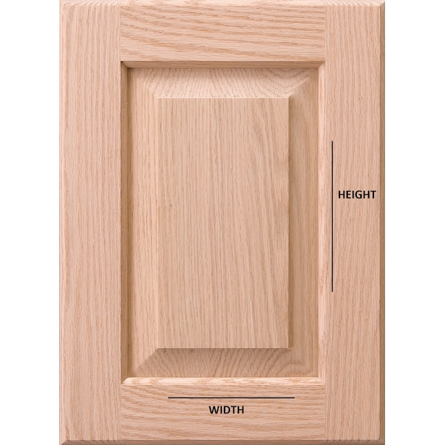 Unfinished Red Oak Wall Cabinet Door, How To Measure A Kitchen Cabinet Door