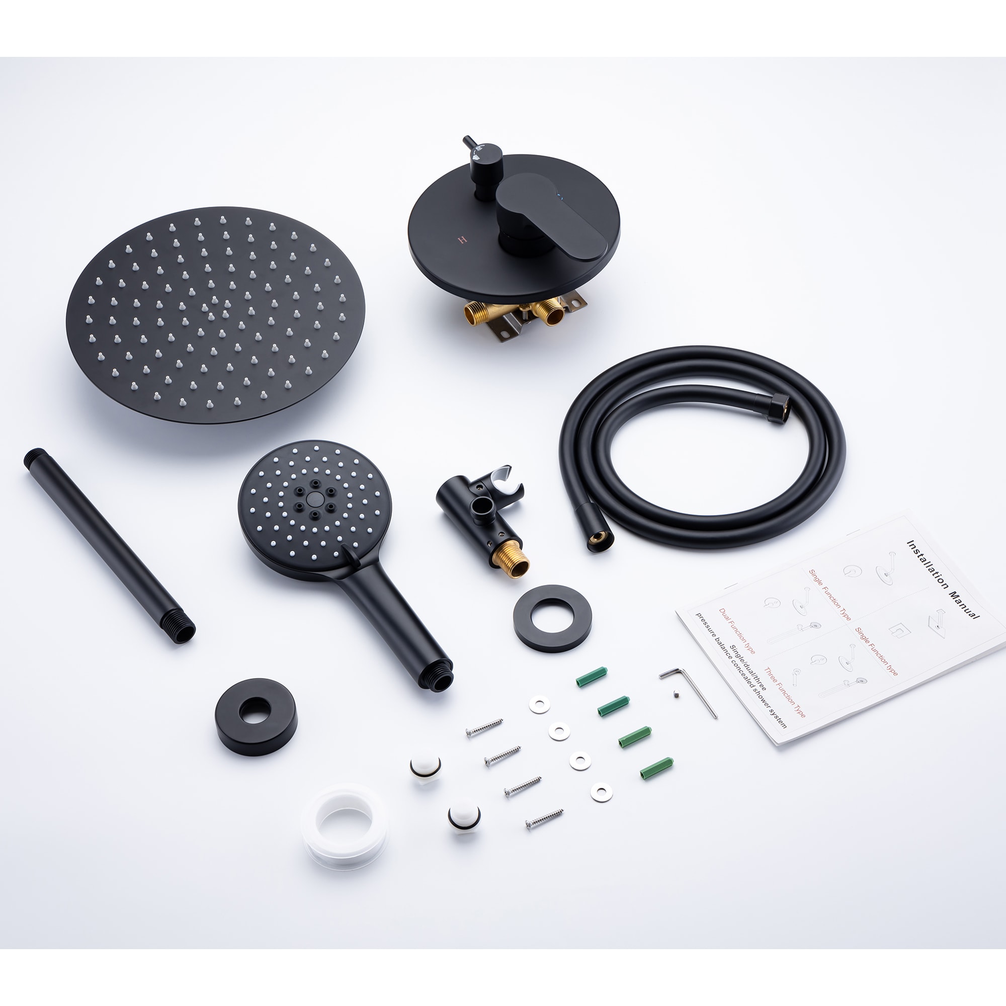 WELLFOR DTG-009BFMB Showerhead-Bar-Panels - View #10