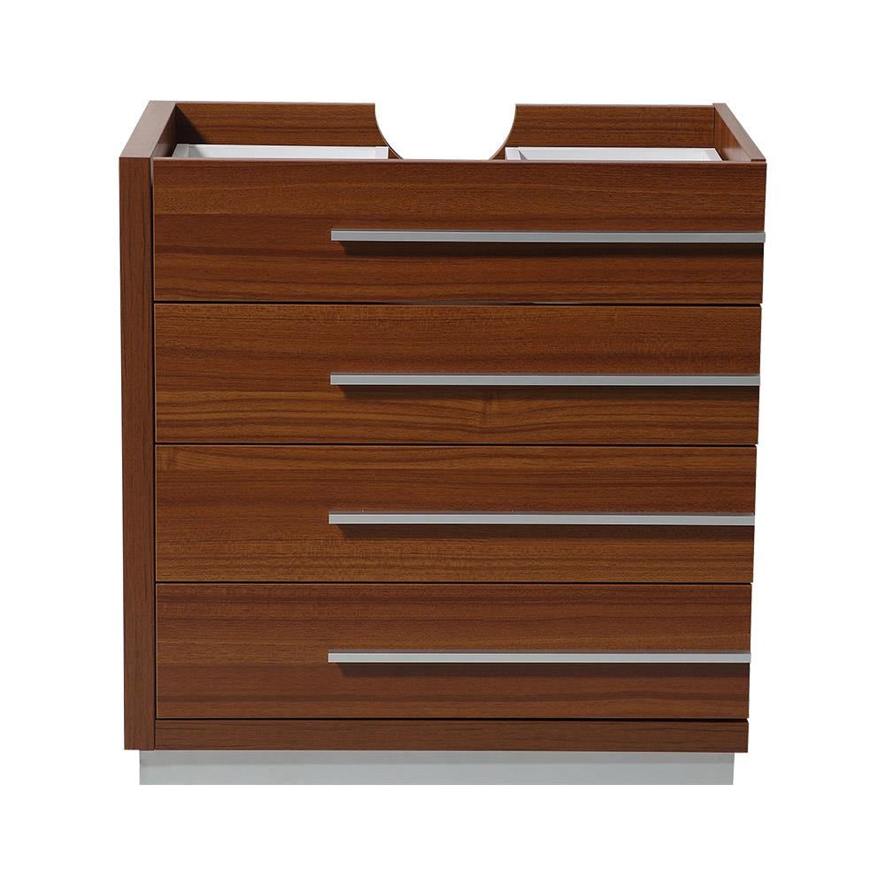 Fresca Livello 24 in. Teak Modern Bathroom Vanity with Medicine Cabinet