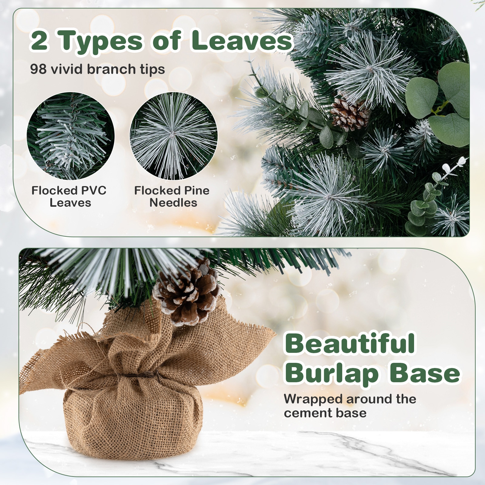 WELLFOR CM-HGY-23541US Artificial-Christmas-Trees - View #9