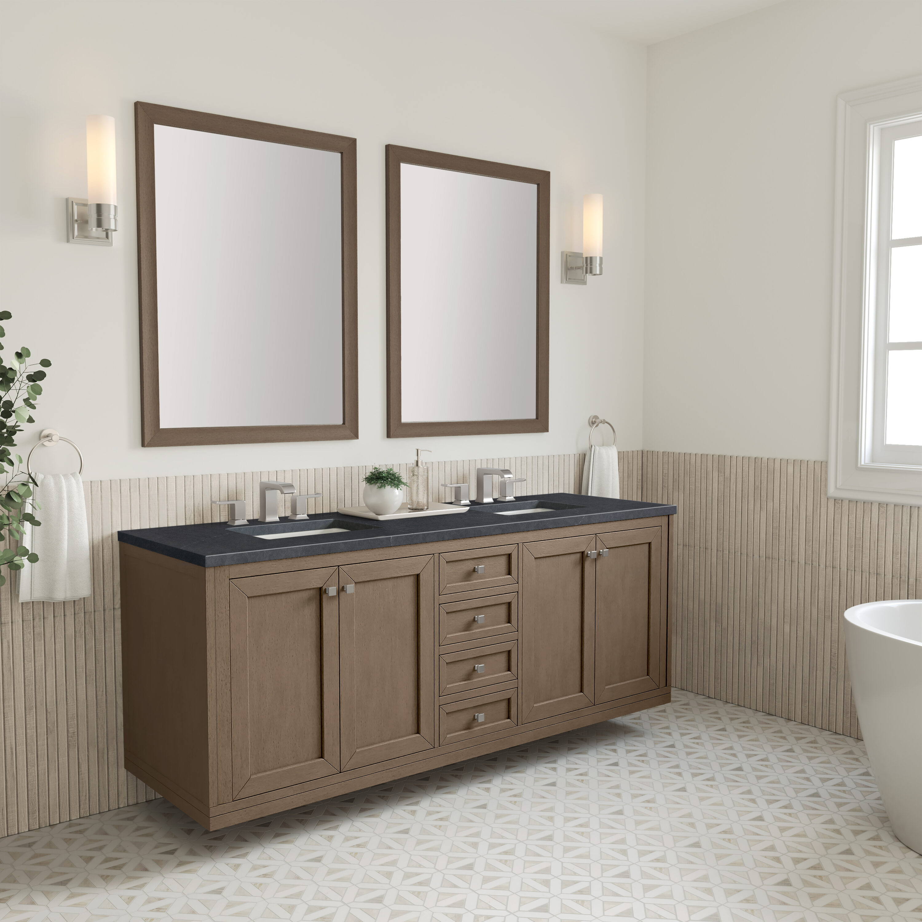 James Martin Vanities 305-V72-WWW-3CSP Bath-Vanity-Combo - View #8