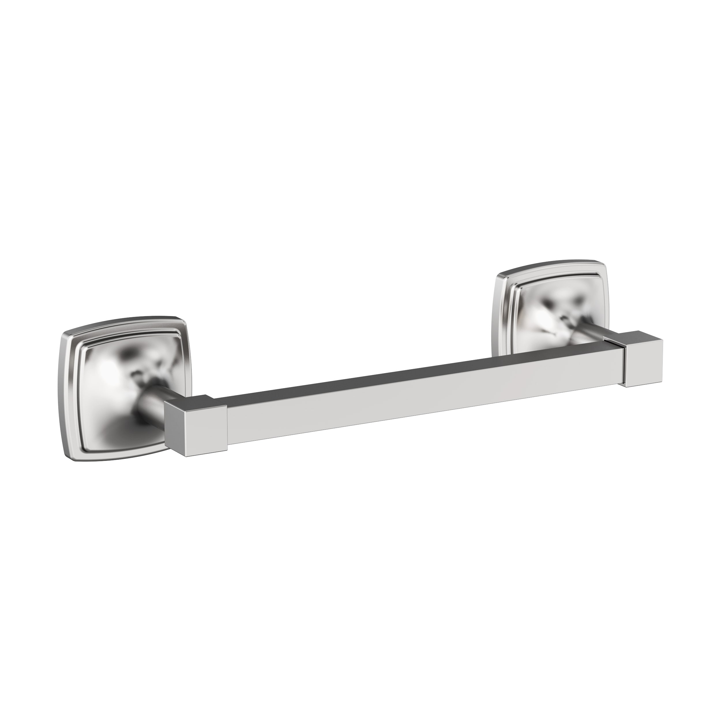 Amerock BH3609526 Stature 8-in Chrome Wall mount Single Towel Bar