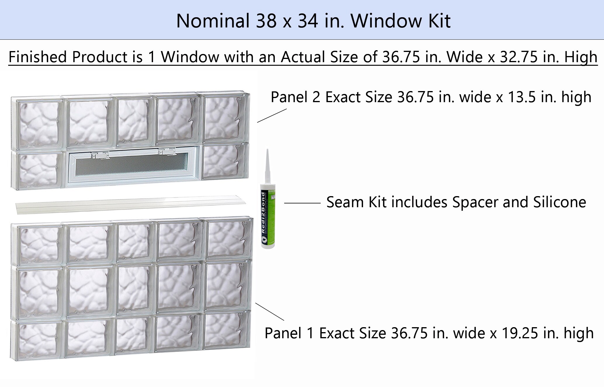 REDI2SET V3834DC Glass-Block-Windows - View #2