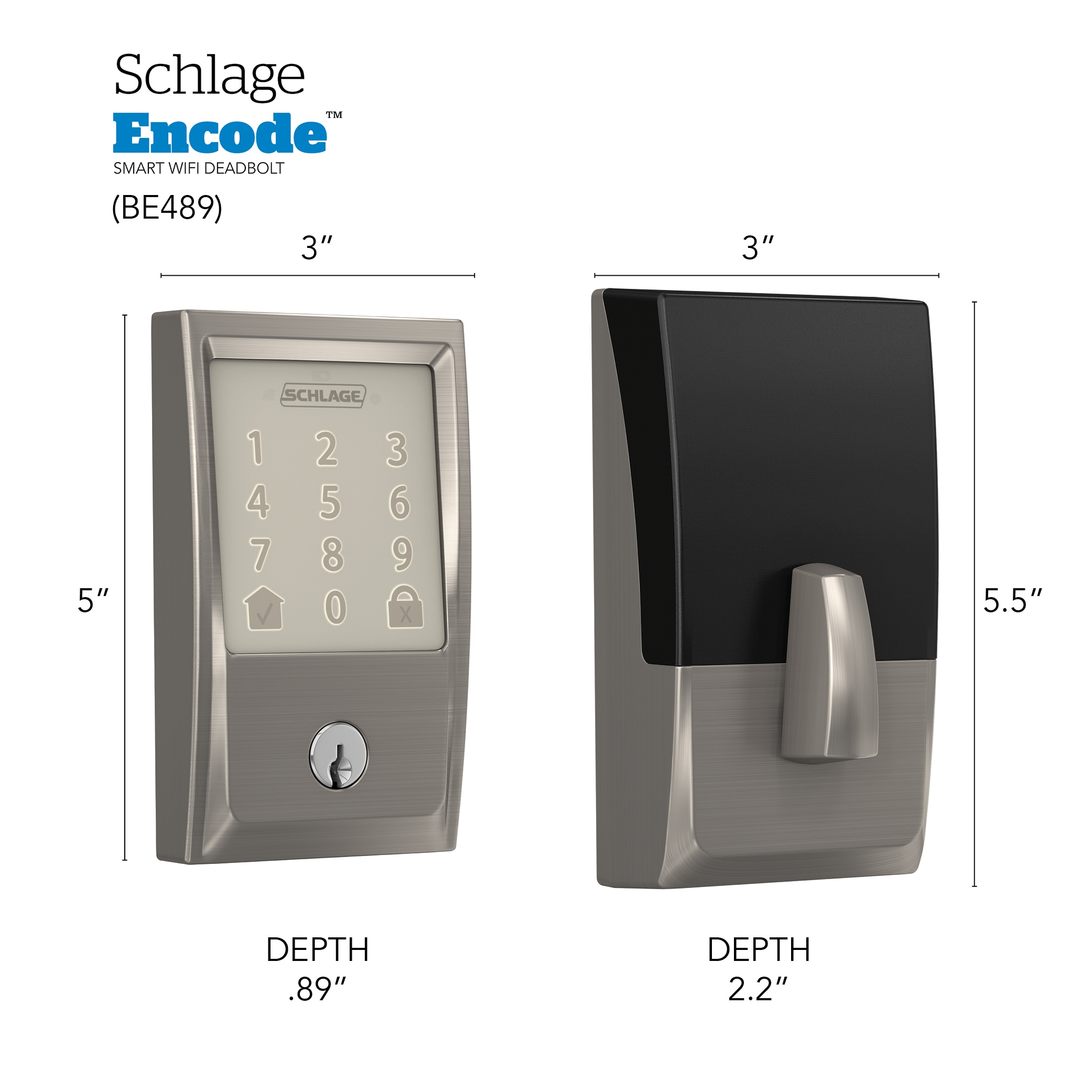 Schlage BE489WB V CEN 619 Electronic-Door-Locks - View #13