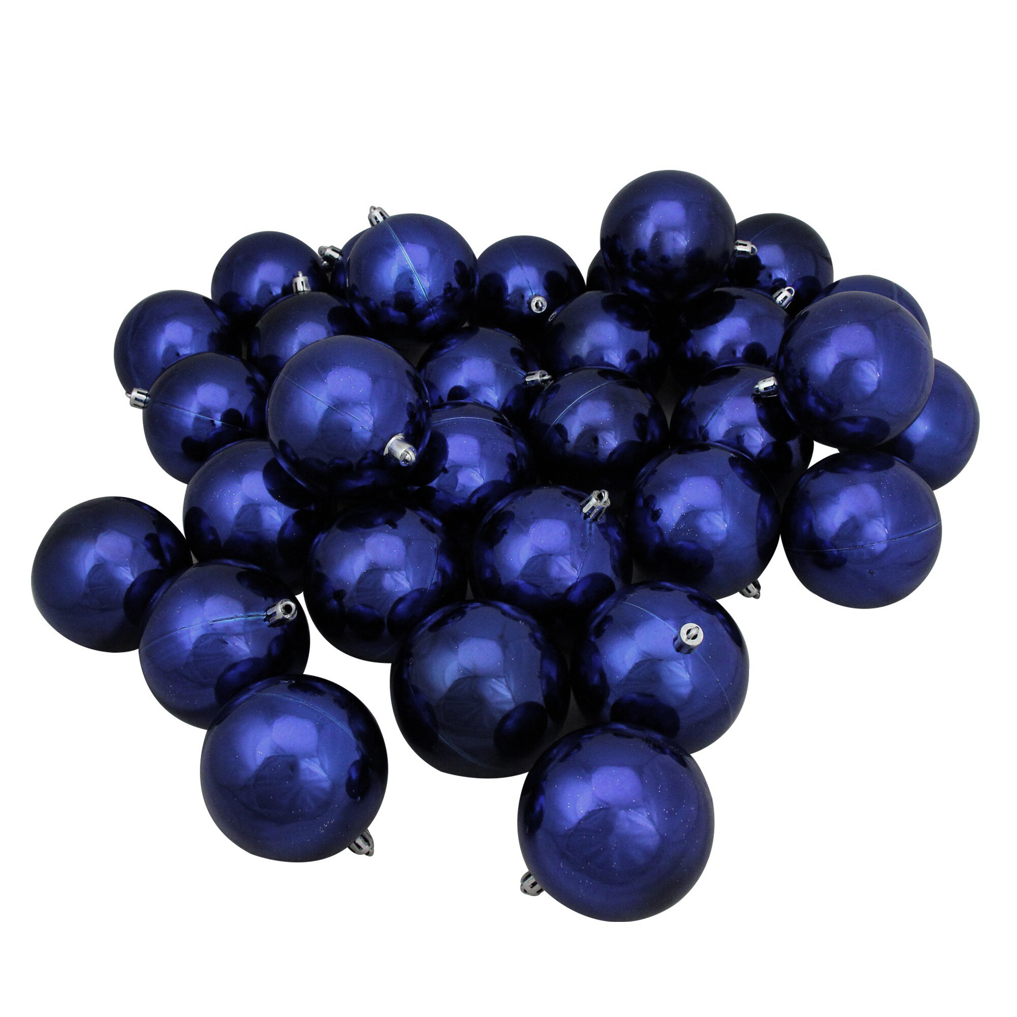 Northlight 31752603 32 -Pack Blue Ball Standard Indoor Ornament set Shatterproof