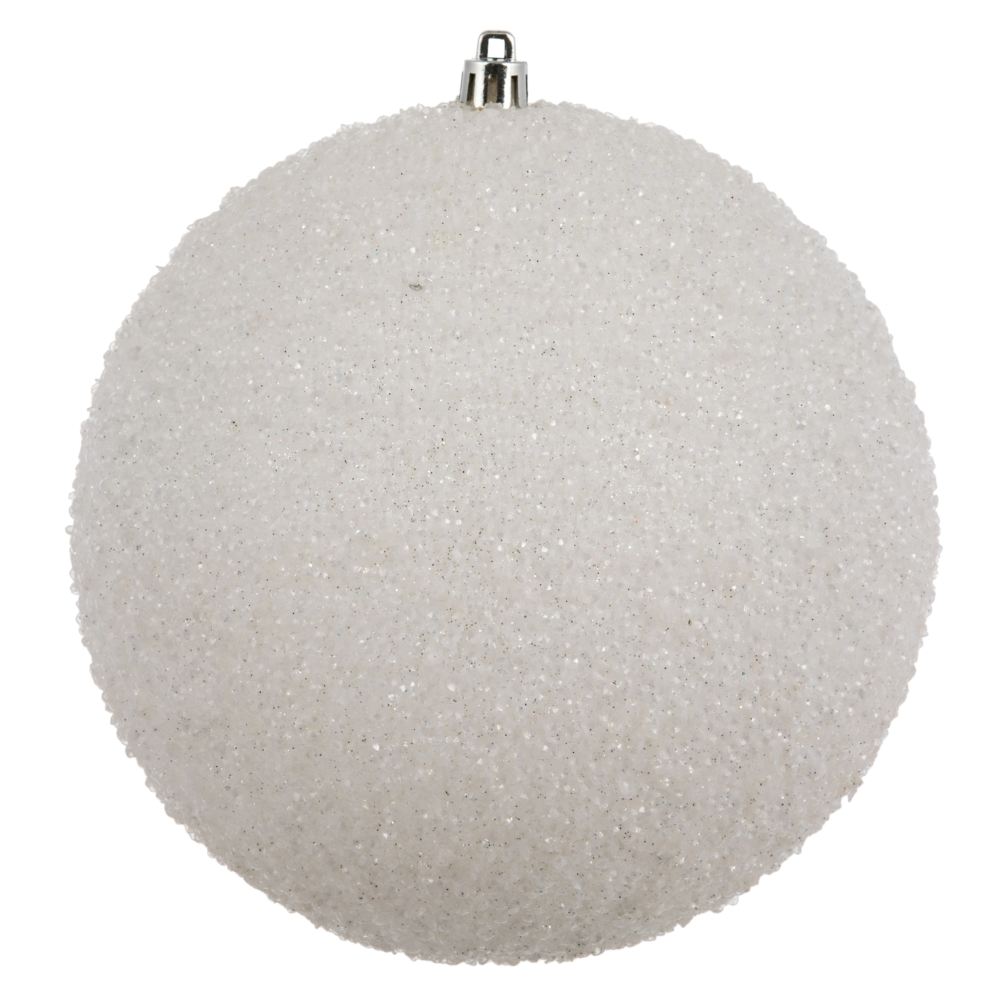 Vickerman N185811D 4 -Pack White Ball Standard Indoor Ornament set