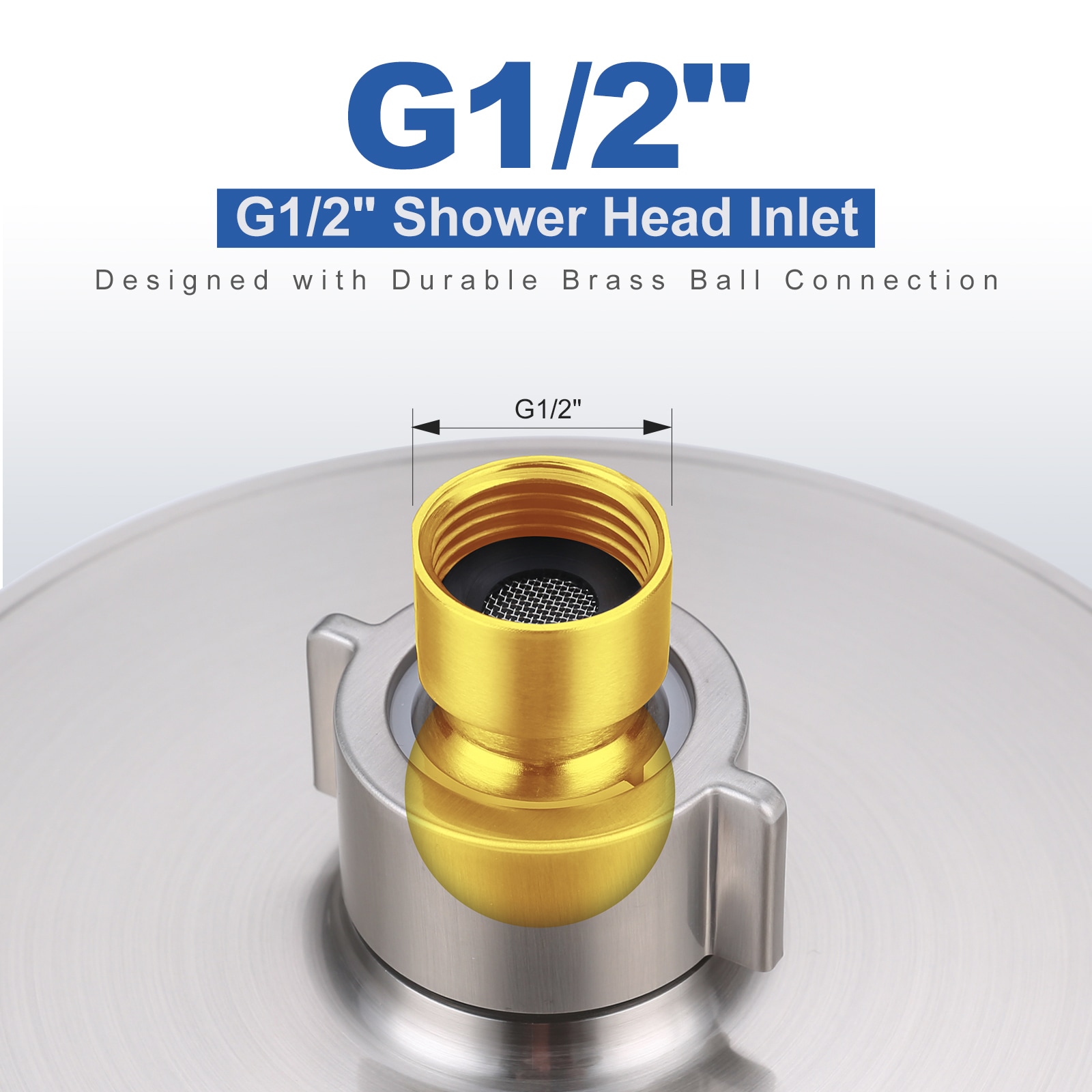 WOWOW H5014-LW Fixed-Showerhead - View #3