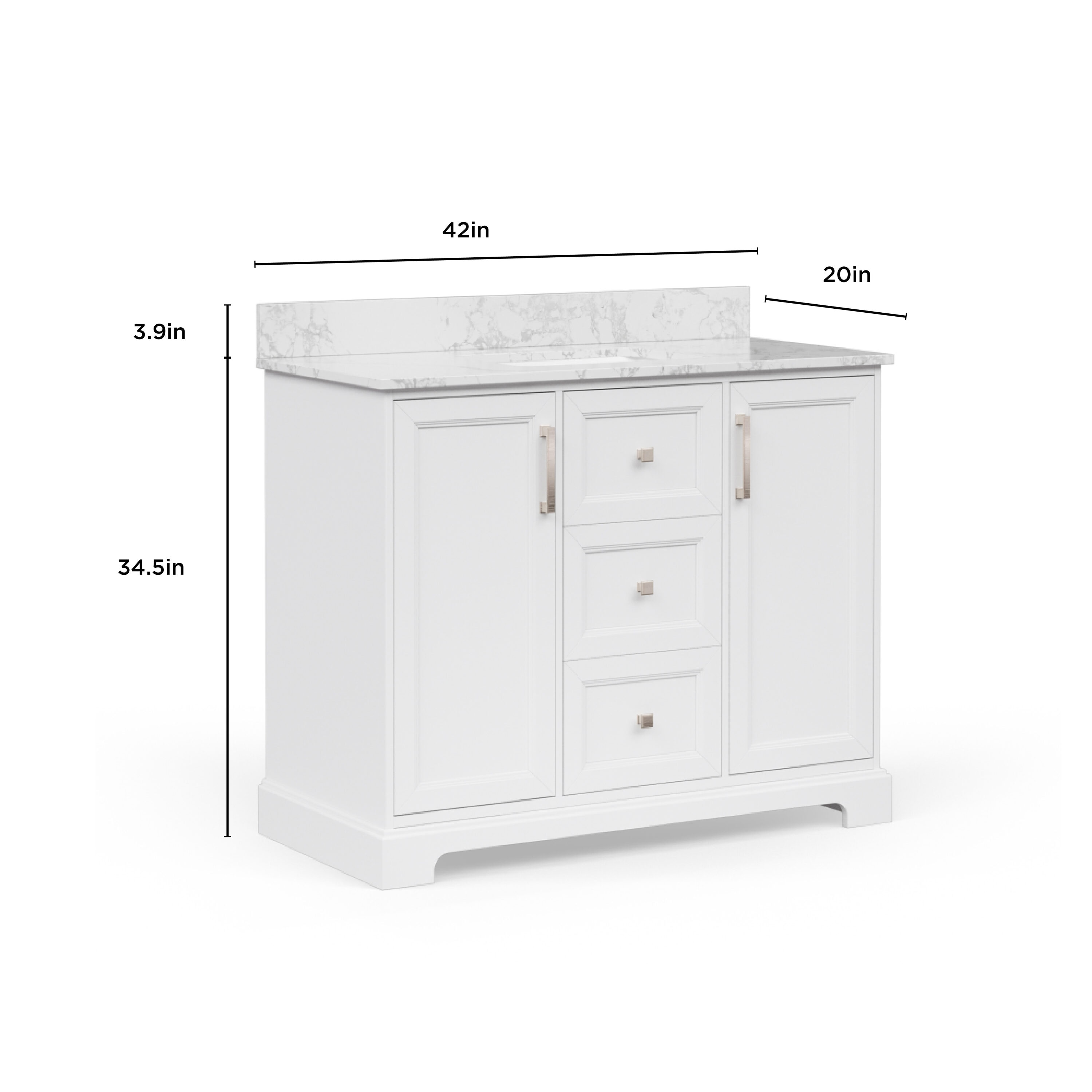 allen + roth LWS42TSVW Bath-Vanity-Combo - View #13