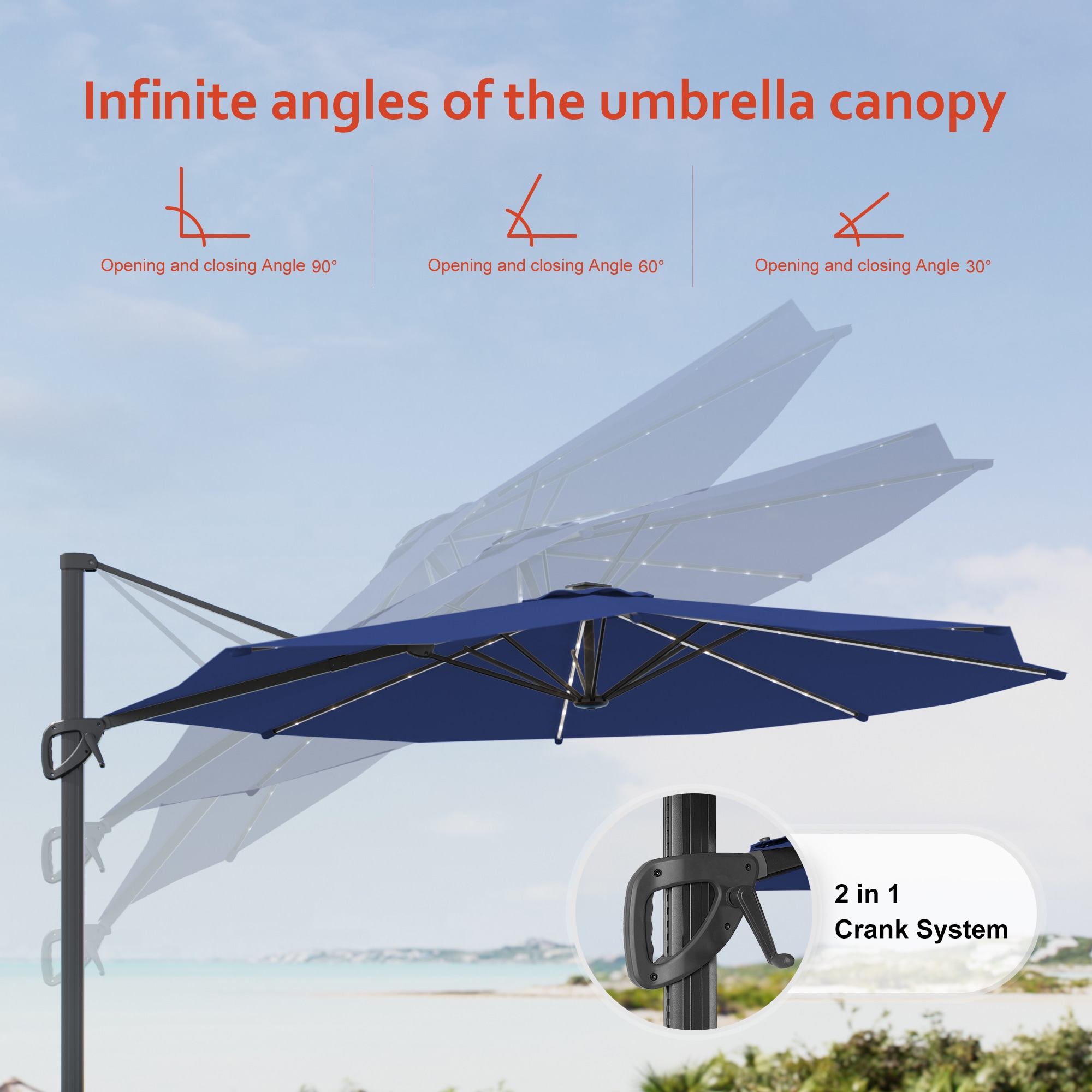 ACEGOSES LW-LED-330BL Umbrellas-2 - View #5