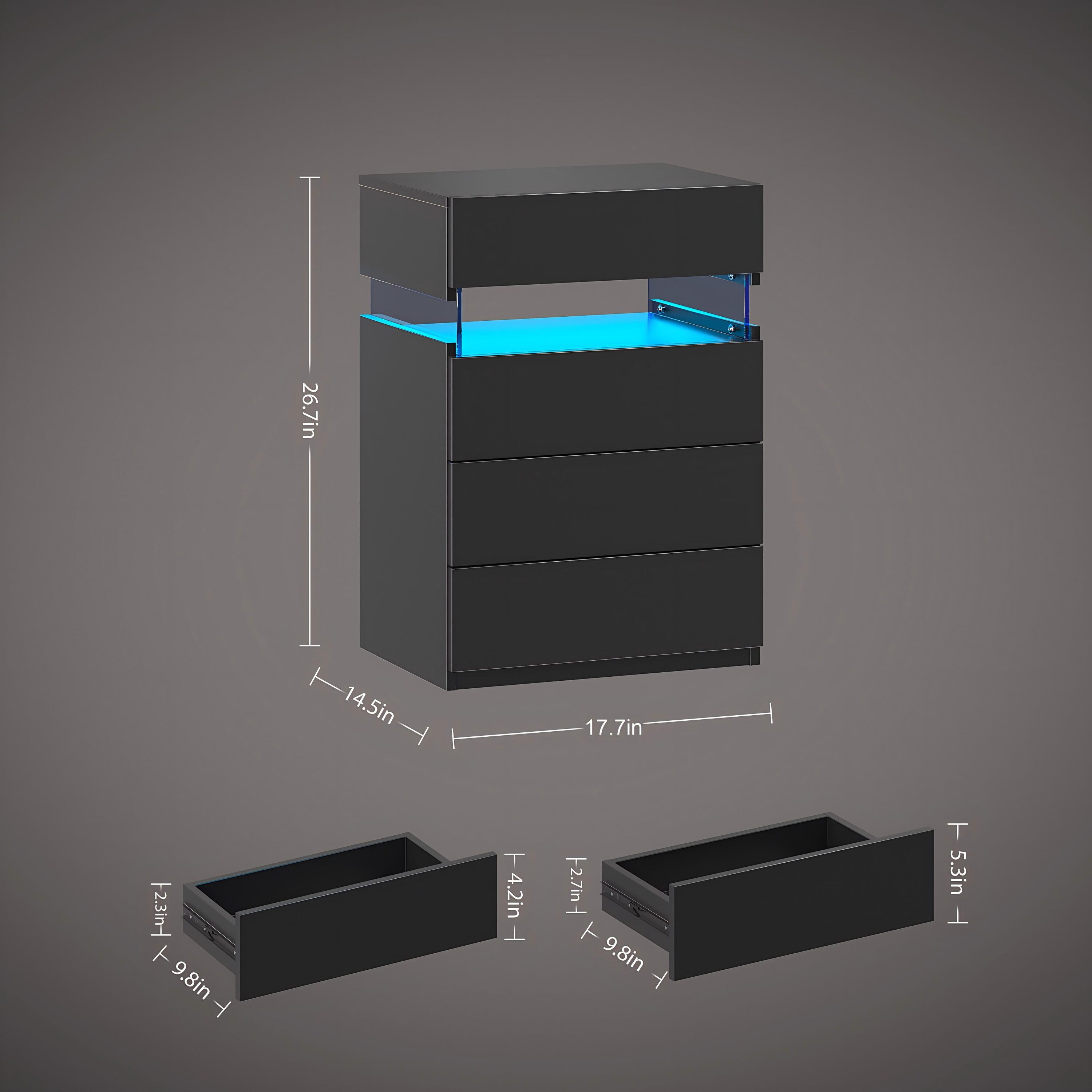 GLANZEND 6514TH8C2 nightstands - View #3