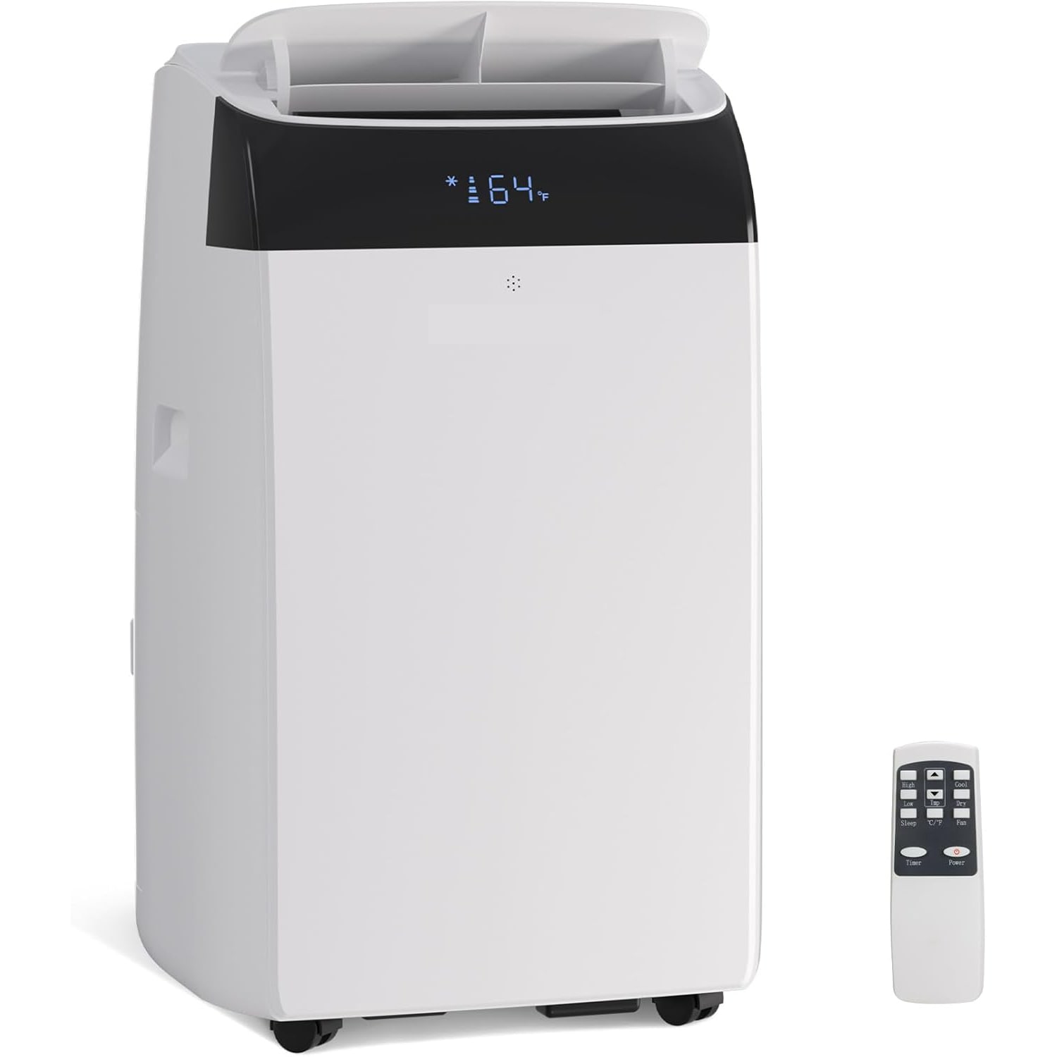 GarveeLife 14000 BTU Inverter Portable Air Conditioner Heating Cooling Dual Hose with Heat Pump Energy Efficient Smart AC Unit for Rooms Up to 450 sqft Quiet Cooling Dehumidifier with Remote #BKC-VZDWCEU0
