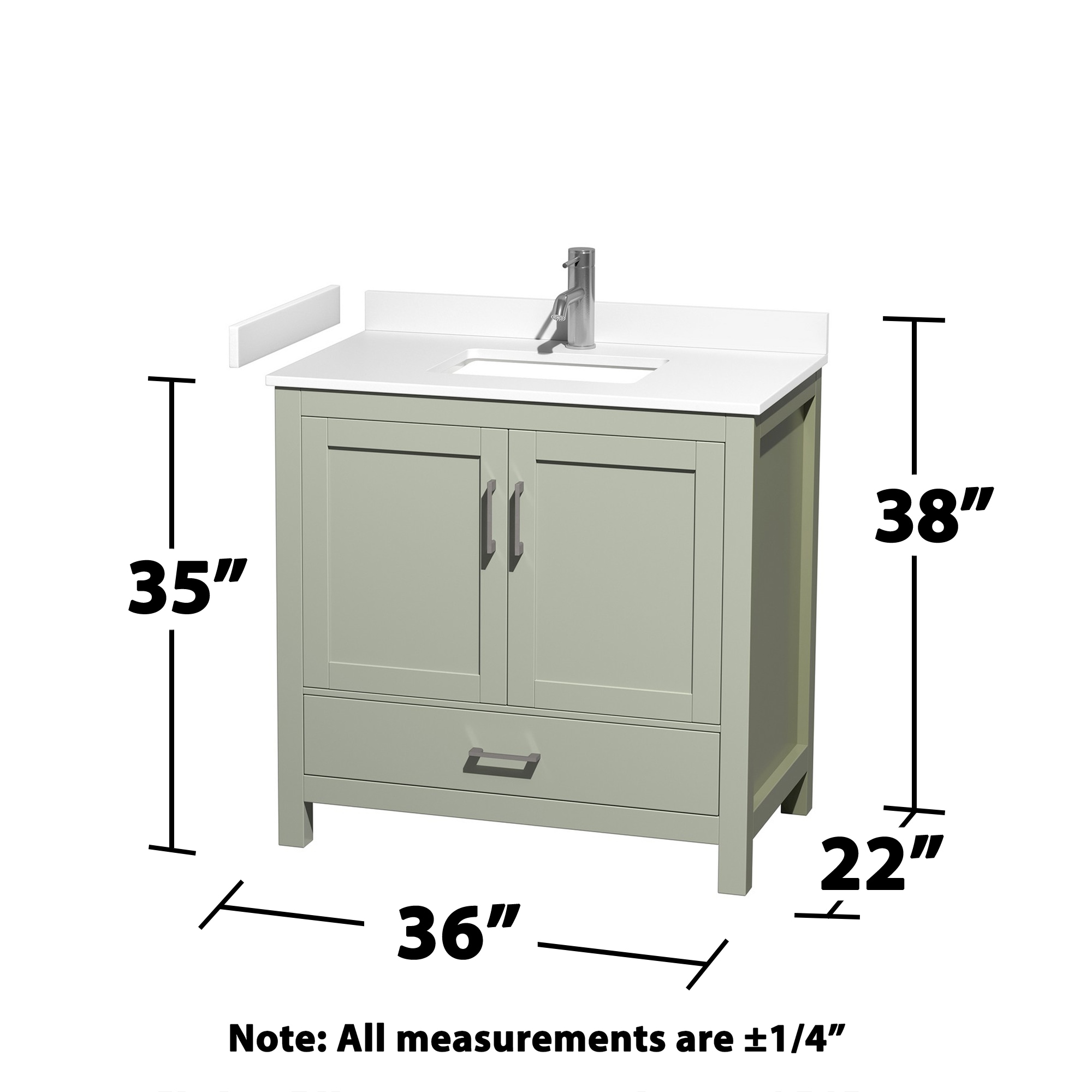 Wyndham Collection WCS141436SLGWCUNSMXX Bath-Vanity-Combo - View #4