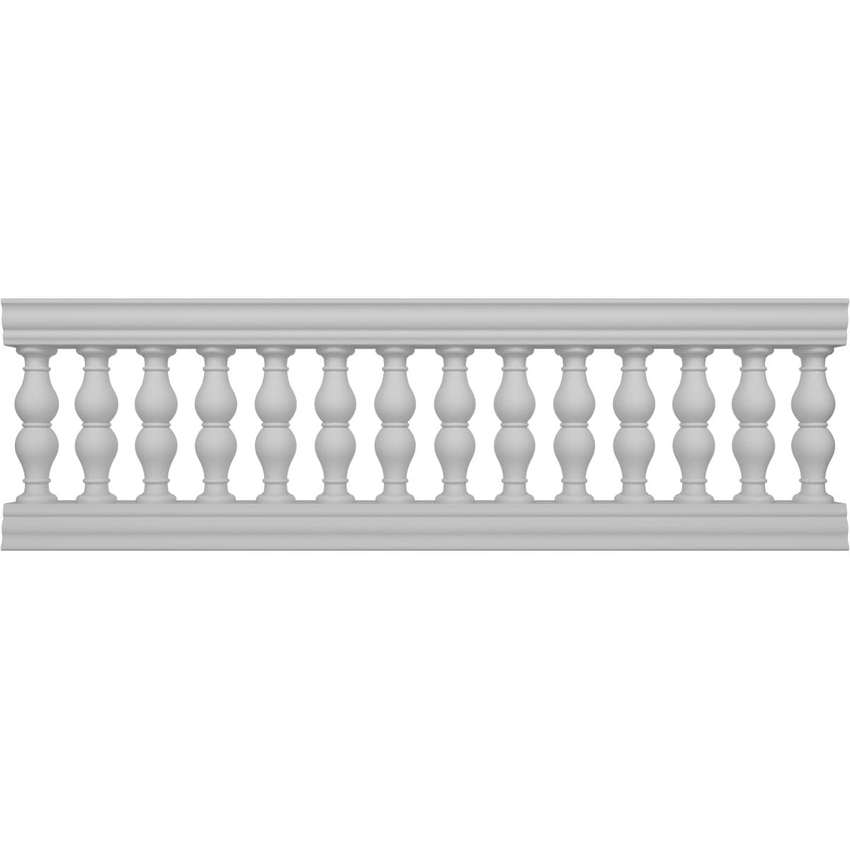 Ekena Millwork BALK32X096AVN FiberThane 8-Feet x 32-Inches Avalon Fiberglass Deck Rail Kit