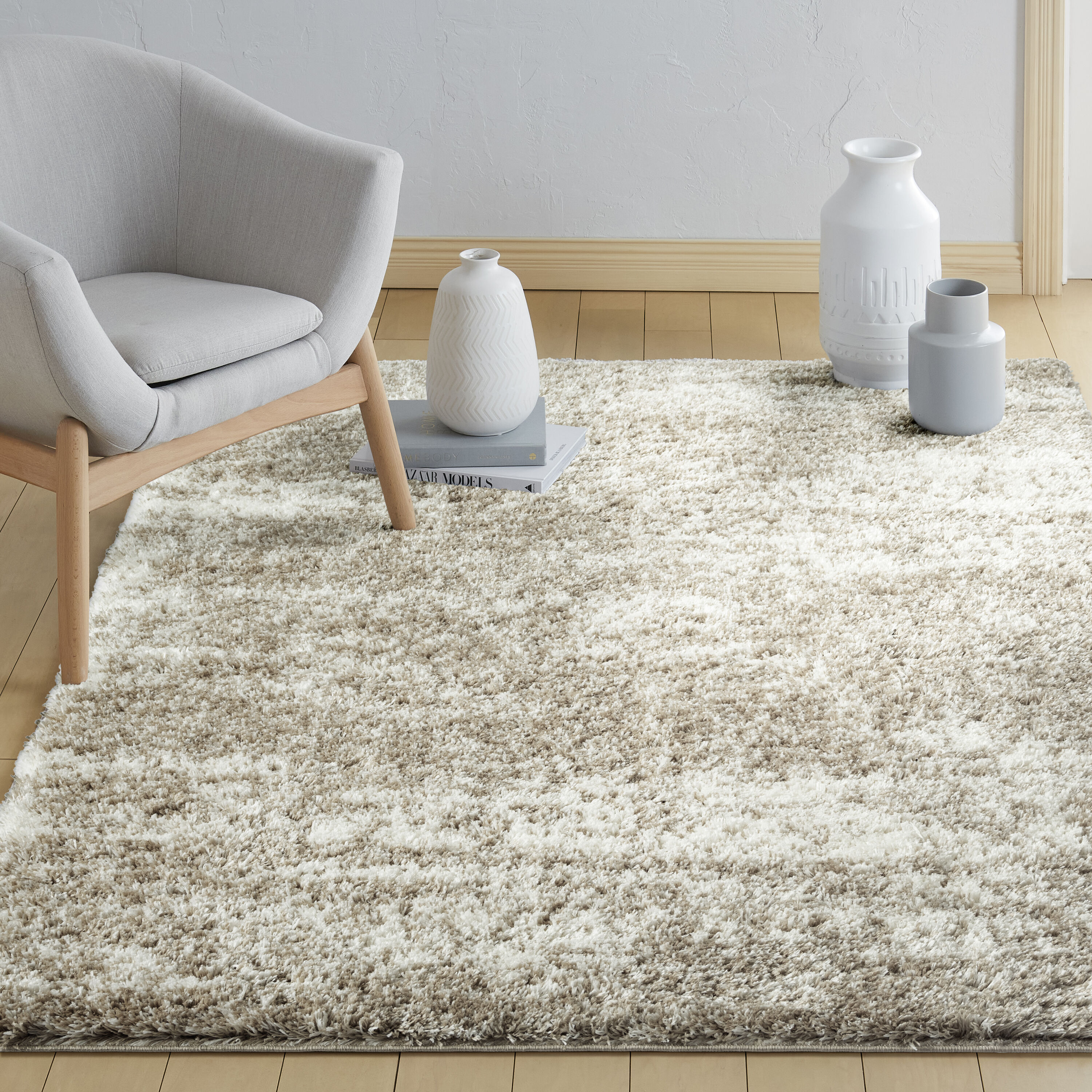 Origin 21 Taupe Shade 8 x 10 Taupe Indoor Area Rug in the Rugs