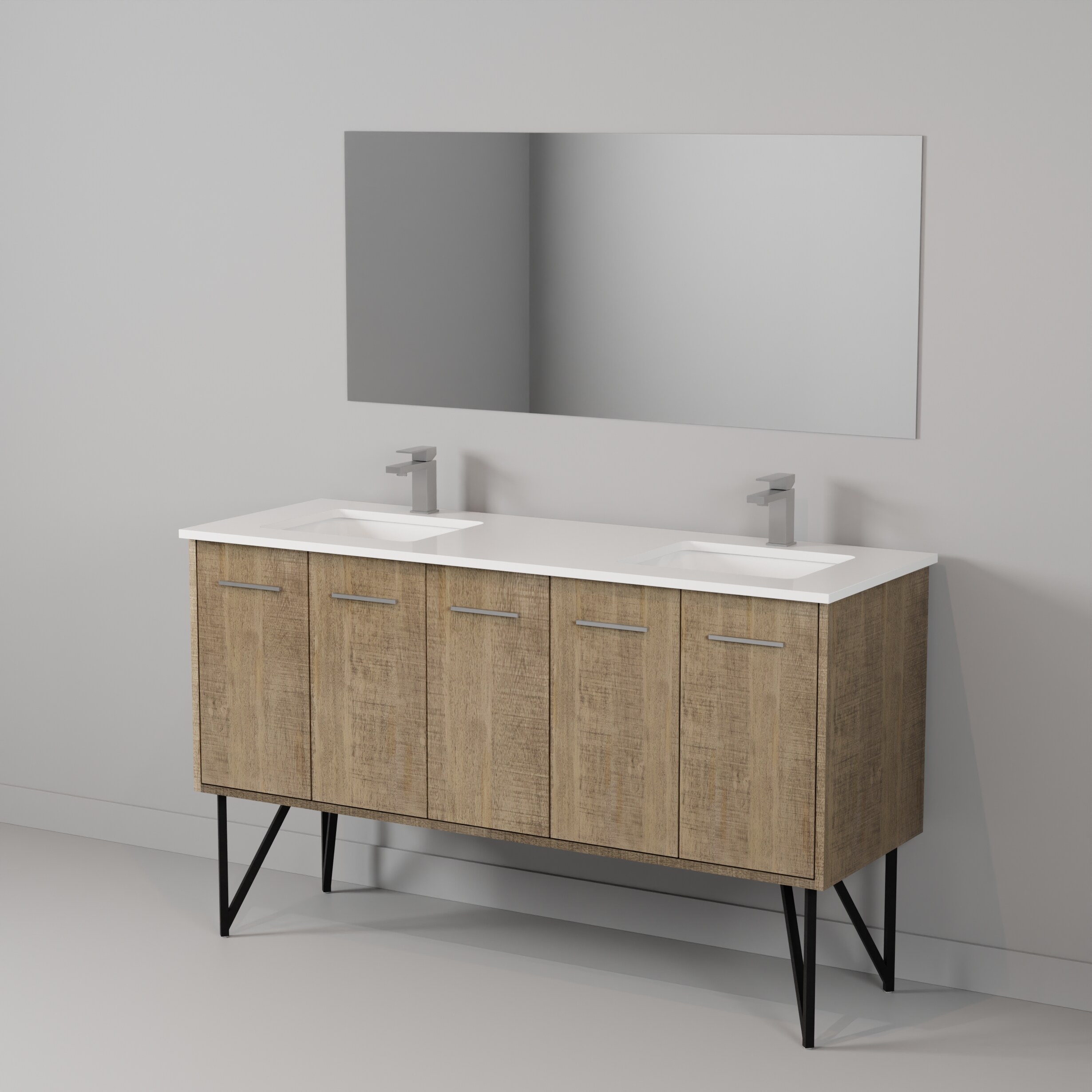 Lexora LLC60DKSOSM55FGM Bath-Vanity-Combo - View #6