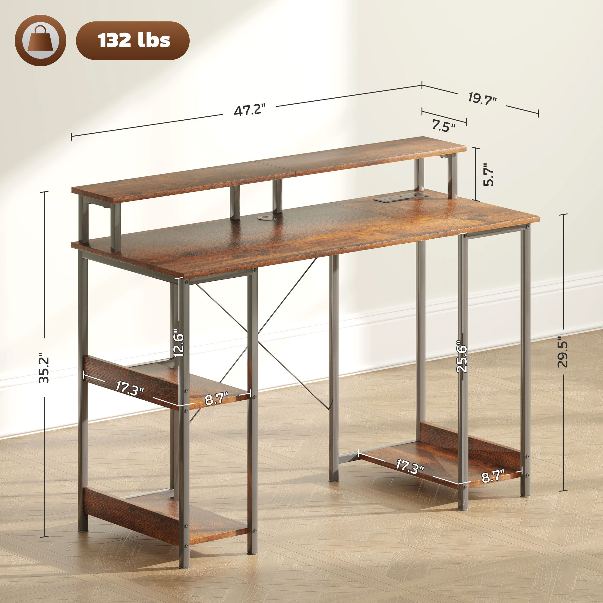 HomCom 920-100V80RB desks - View #3