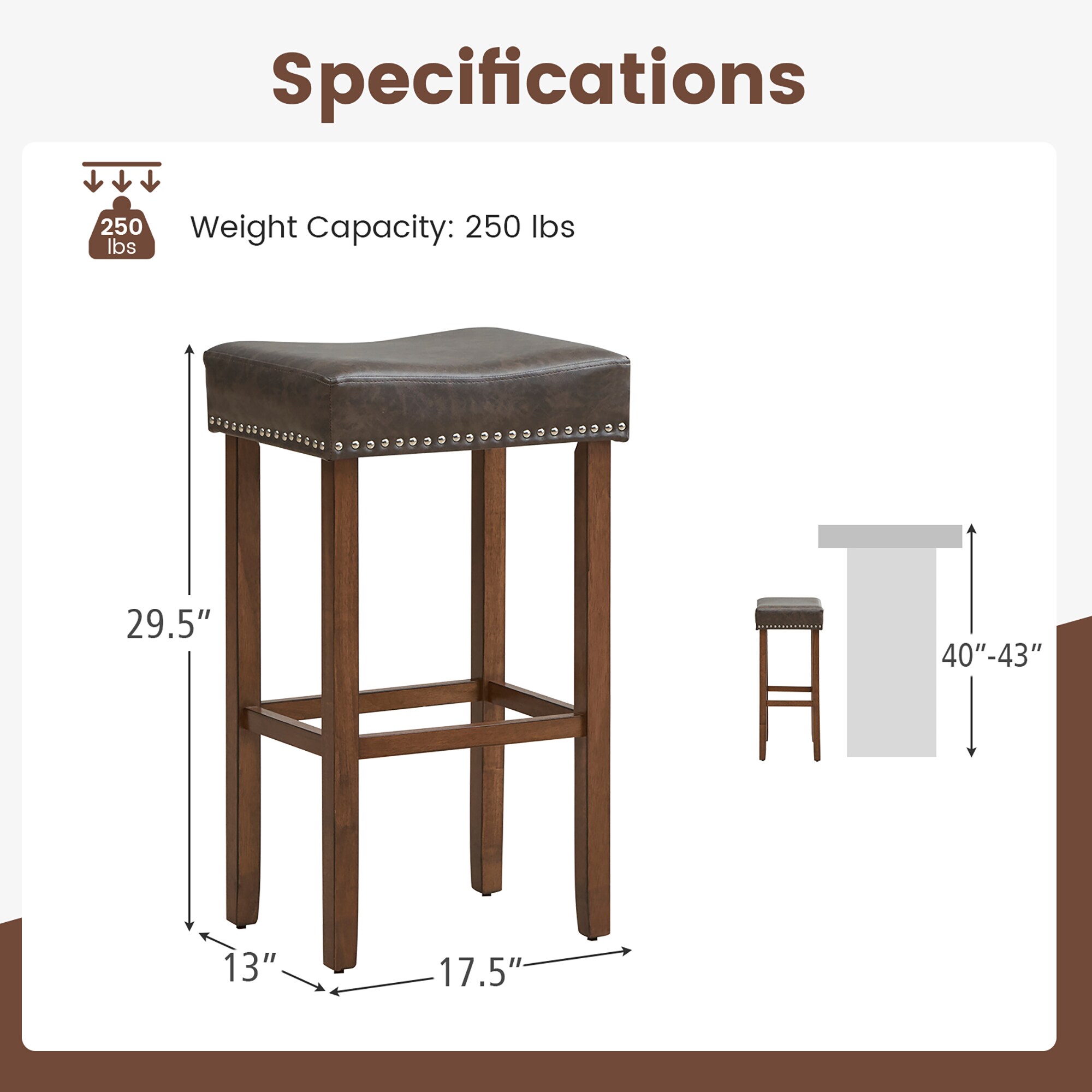 Costway SXL00039 stools - View #2
