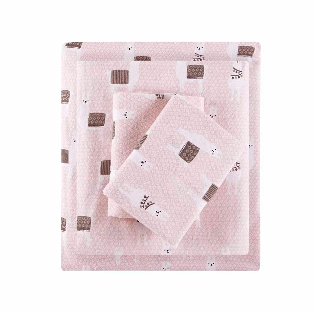 Gracie Mills GRACE-3351-02DI Atticus Cotton Flannel Printed Sheet Set