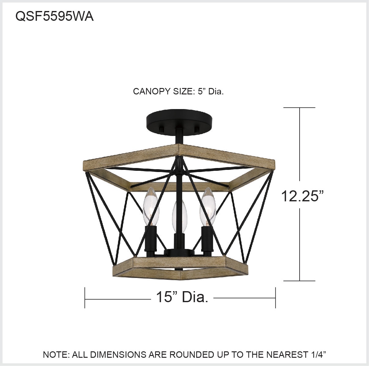 Quoizel QSF5595WA flushmounts - View #9