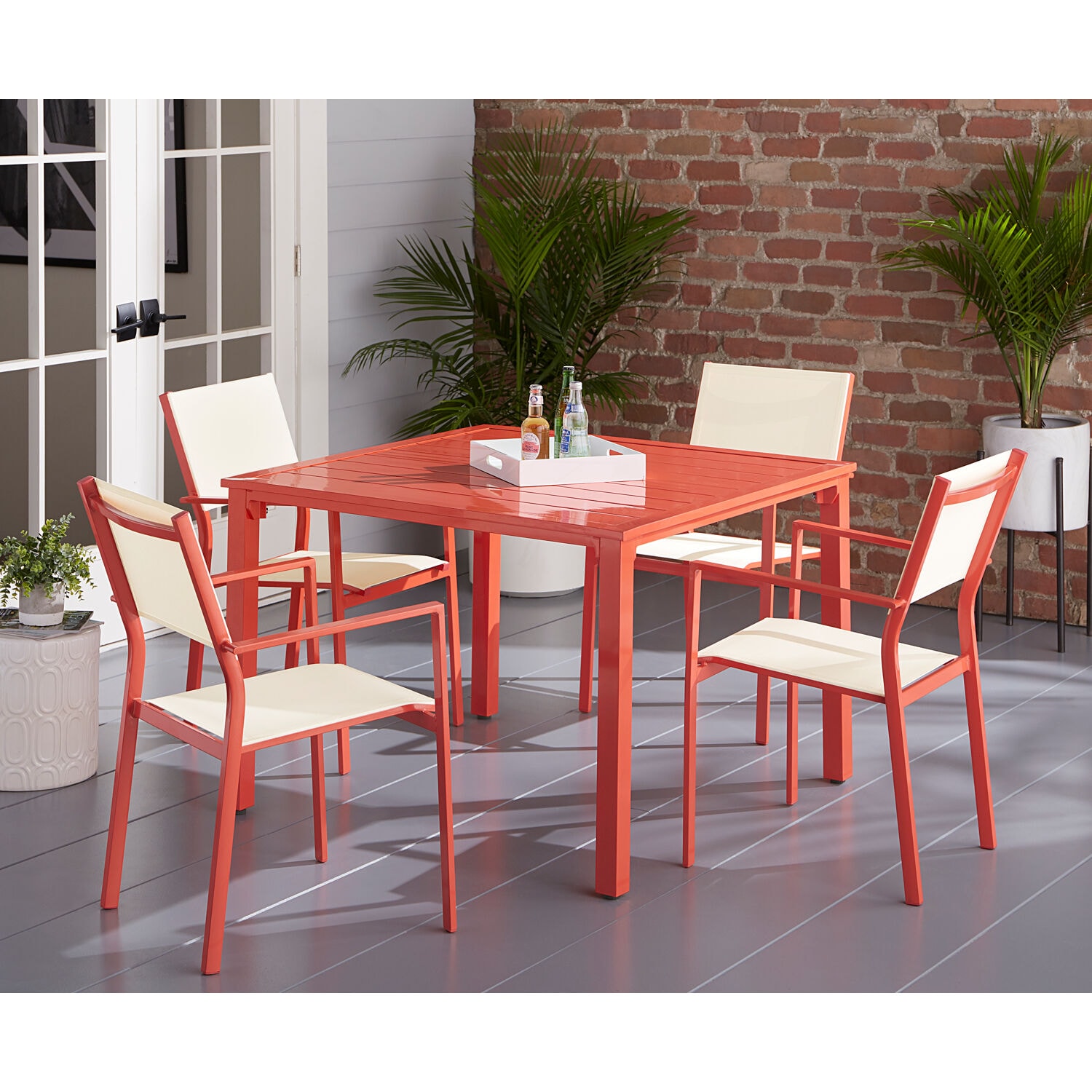 Mod Furniture LUNADN5PCSL-CR Patio-Dining-Sets - View #6