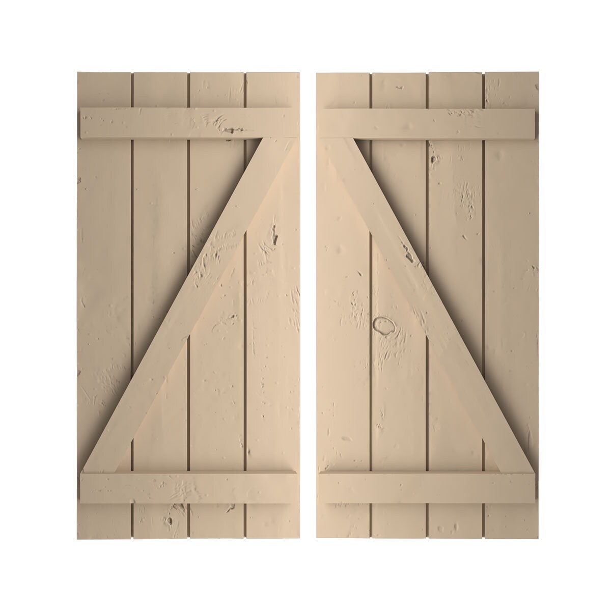 Ekena Millwork SHUBJZ22X58KPPR Exterior-Shutters - View #2