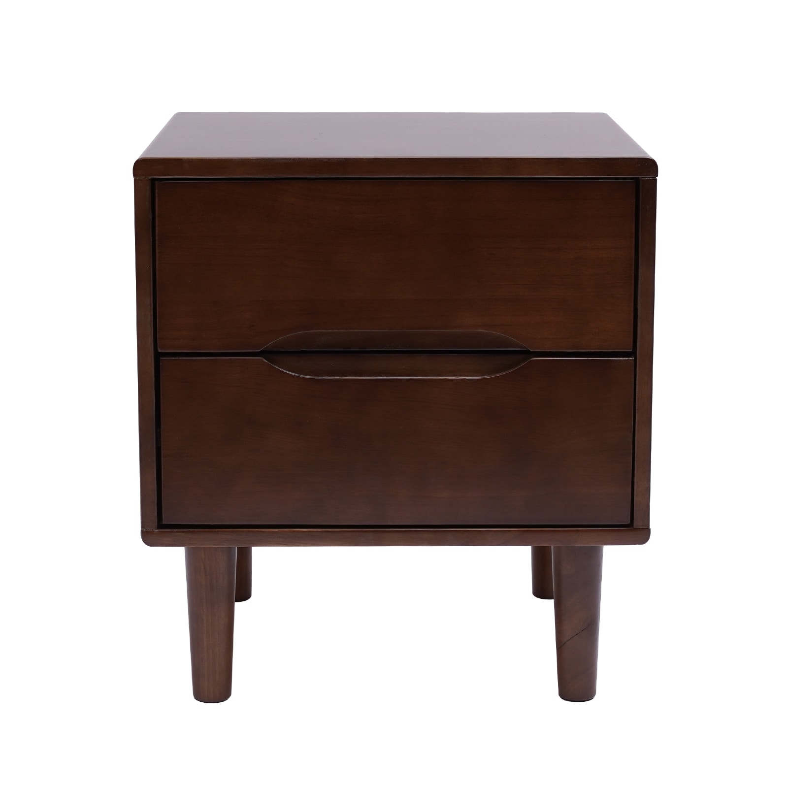 CNCEST EF9WZG1A00-1 Walnut color Rubberwood Nightstand