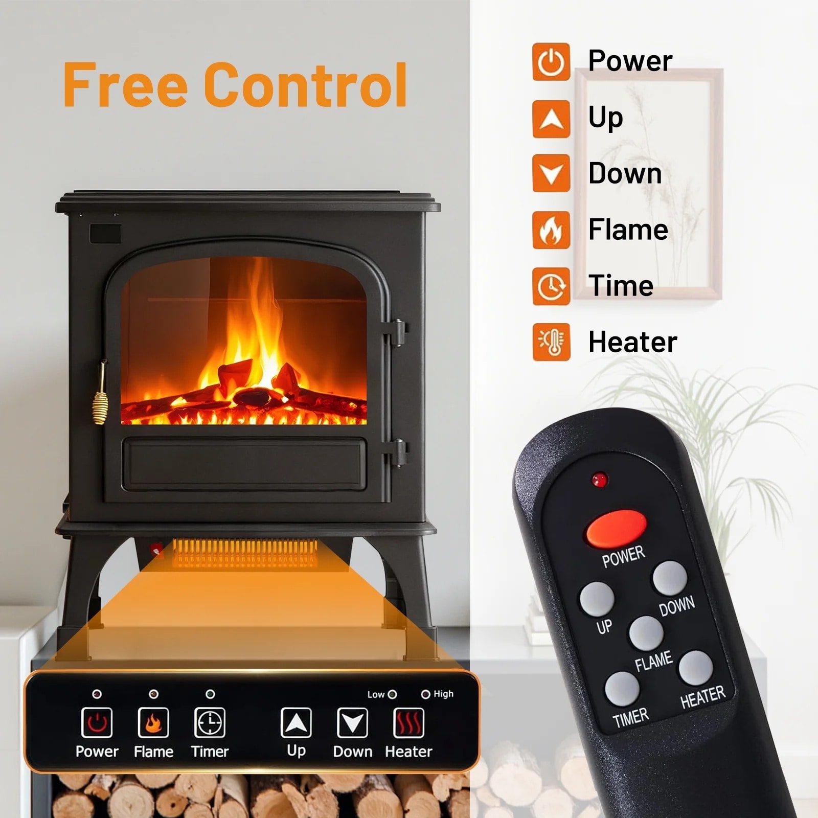 EdenDirect AL-26INBK Portable-Electric-Heat - View #4