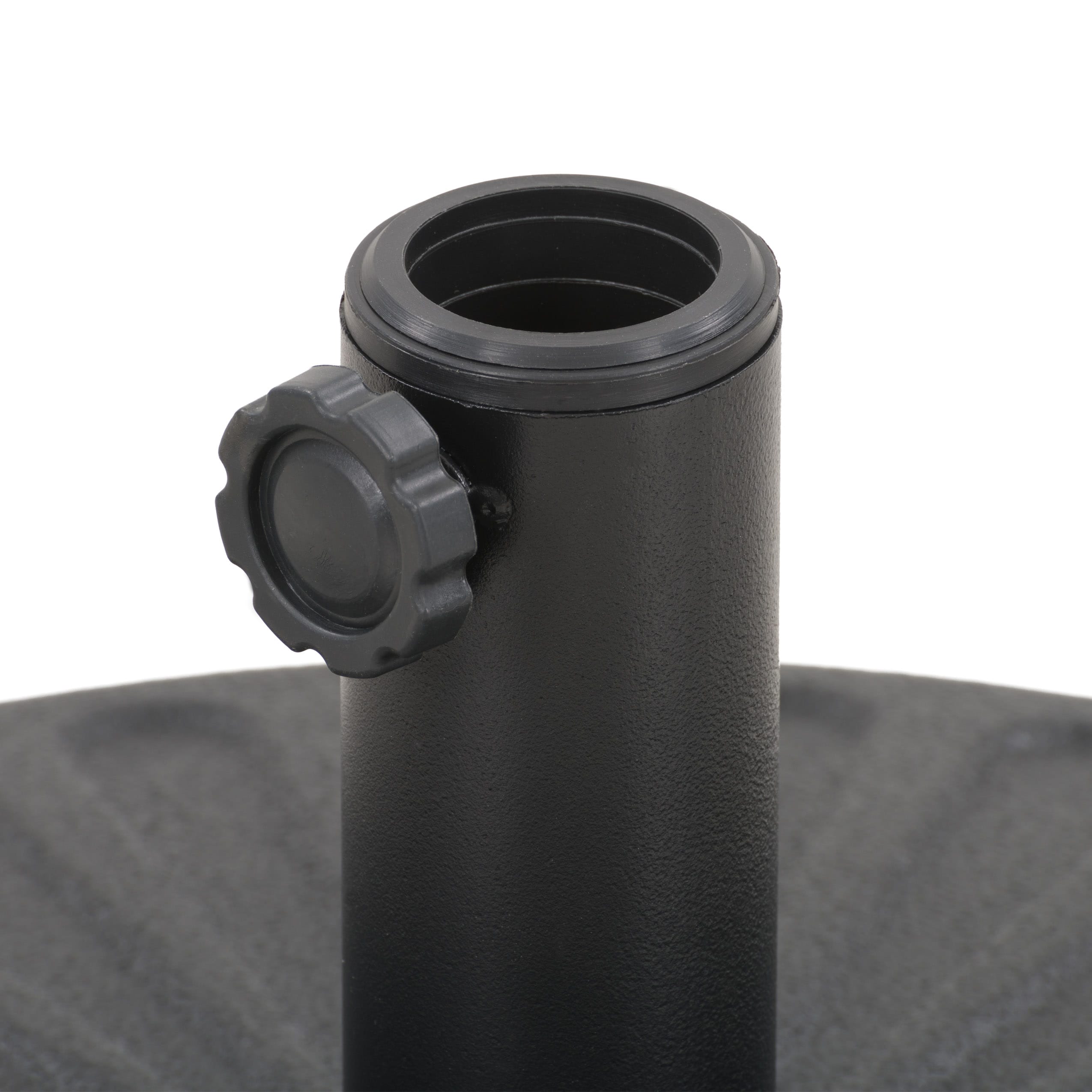 Heavy Duty Round Gray Metal Patio Umbrella Base