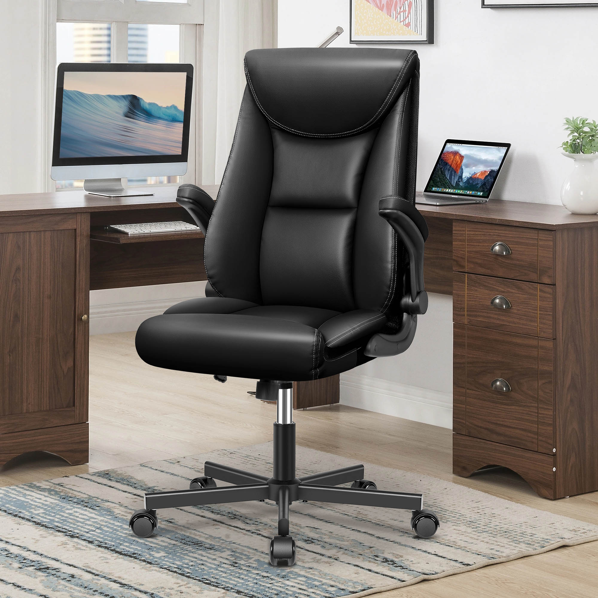Dowan 8808-BLACK Office-Chairs - View #8