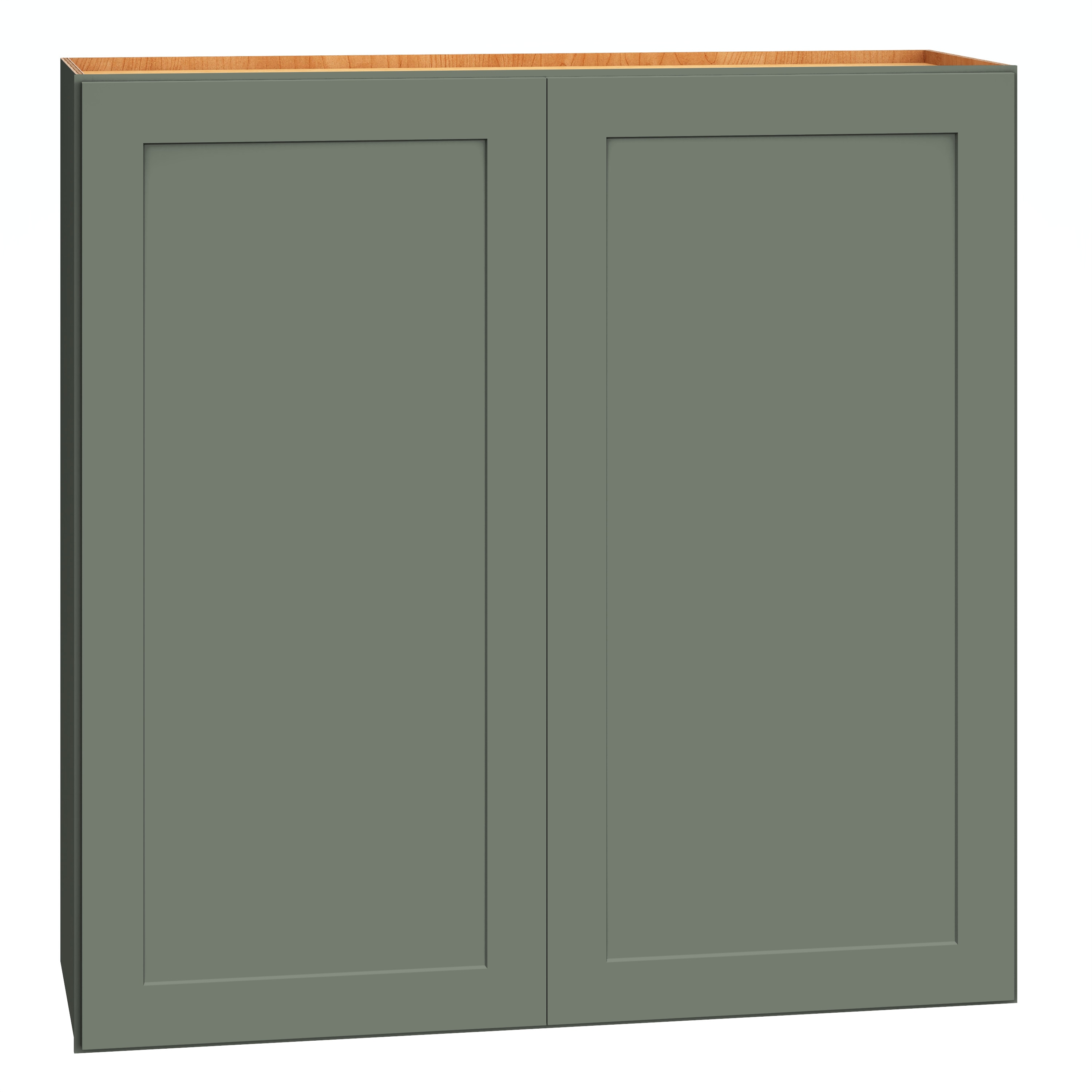 Diamond Express 61H-W3636 Jamestown 36-in W x 36-in H x 12-in D Retreat Green Wall Fully assembled Plywood Cabinet (Recessed Panel Shaker)