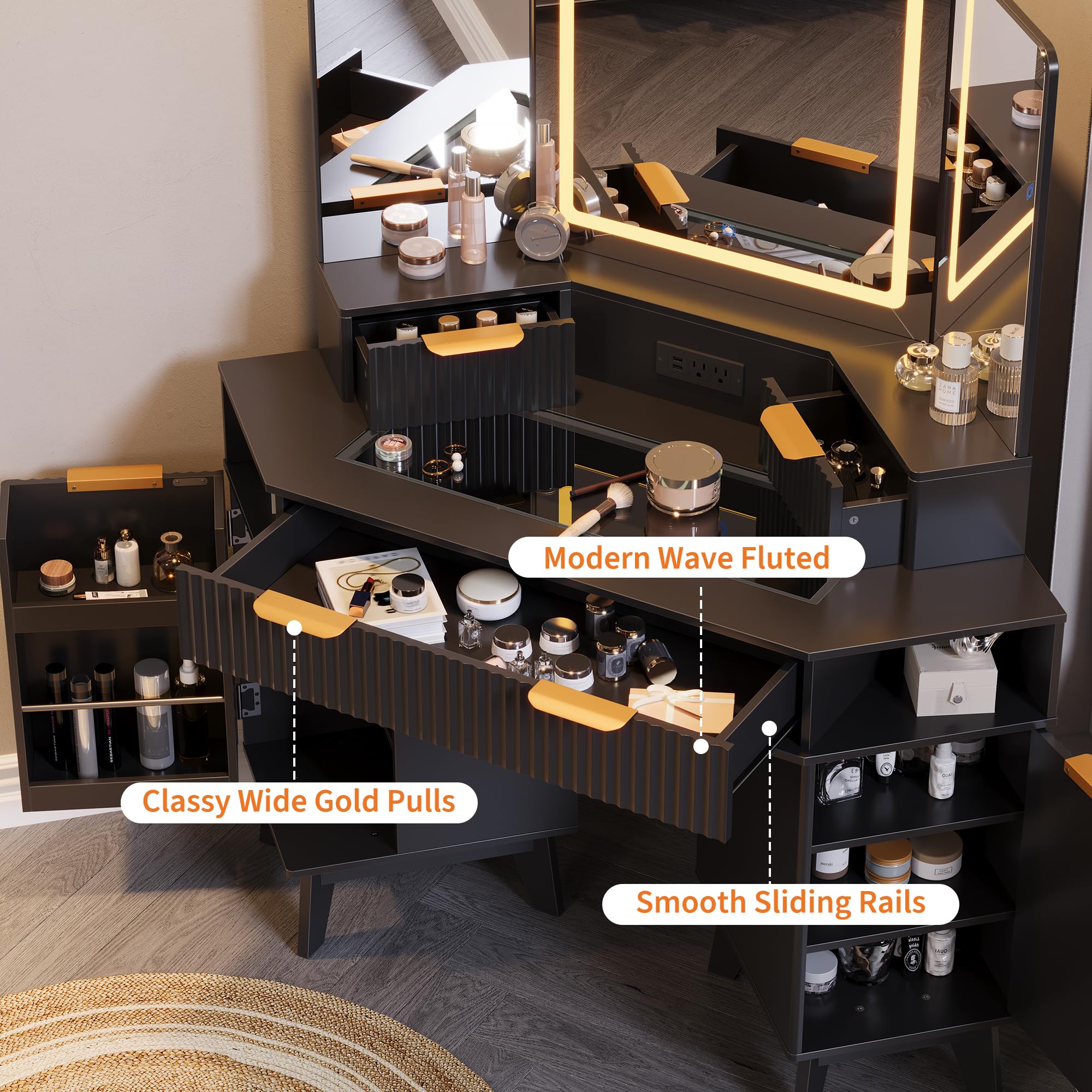 Garvee HHZ-PHK-35ASVY9P Bedroom-Vanities - View #4