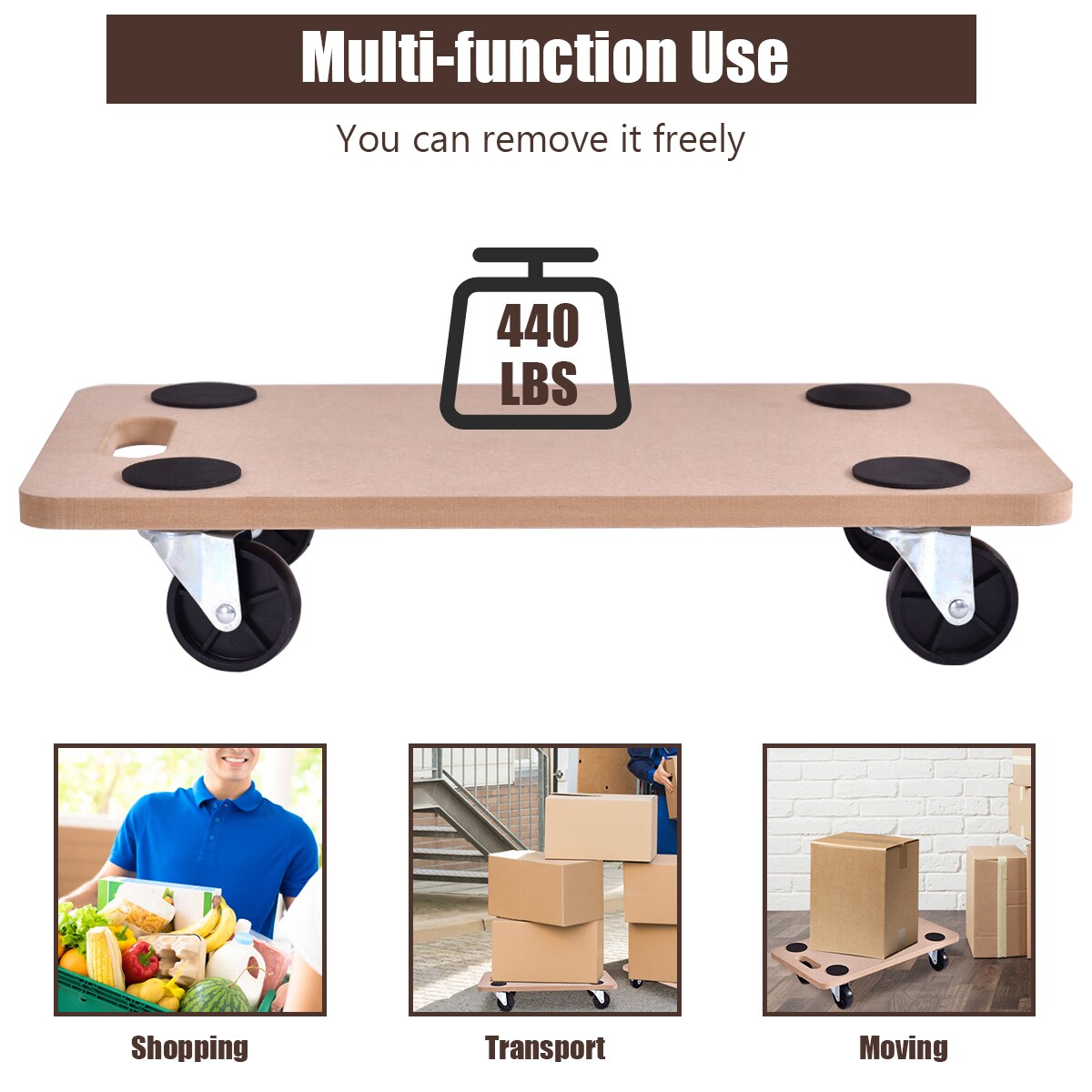 Costway 2TL32899 Utility-Carts - View #7